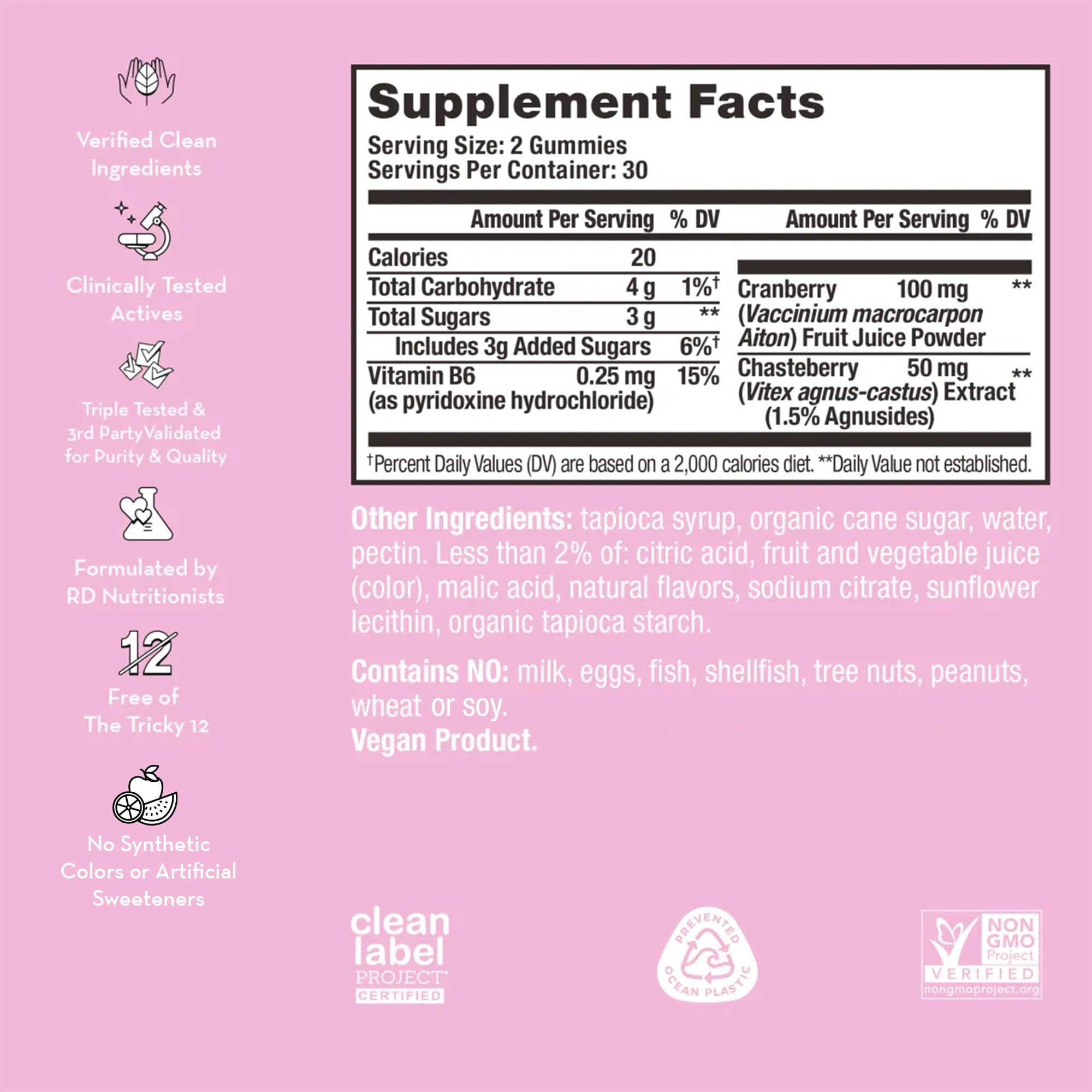 HUM Nutrition SOS PMS Gummies, Helps Relieve PMS Symptoms, Bloating Relief, Mood Swings, Hormonal Balance