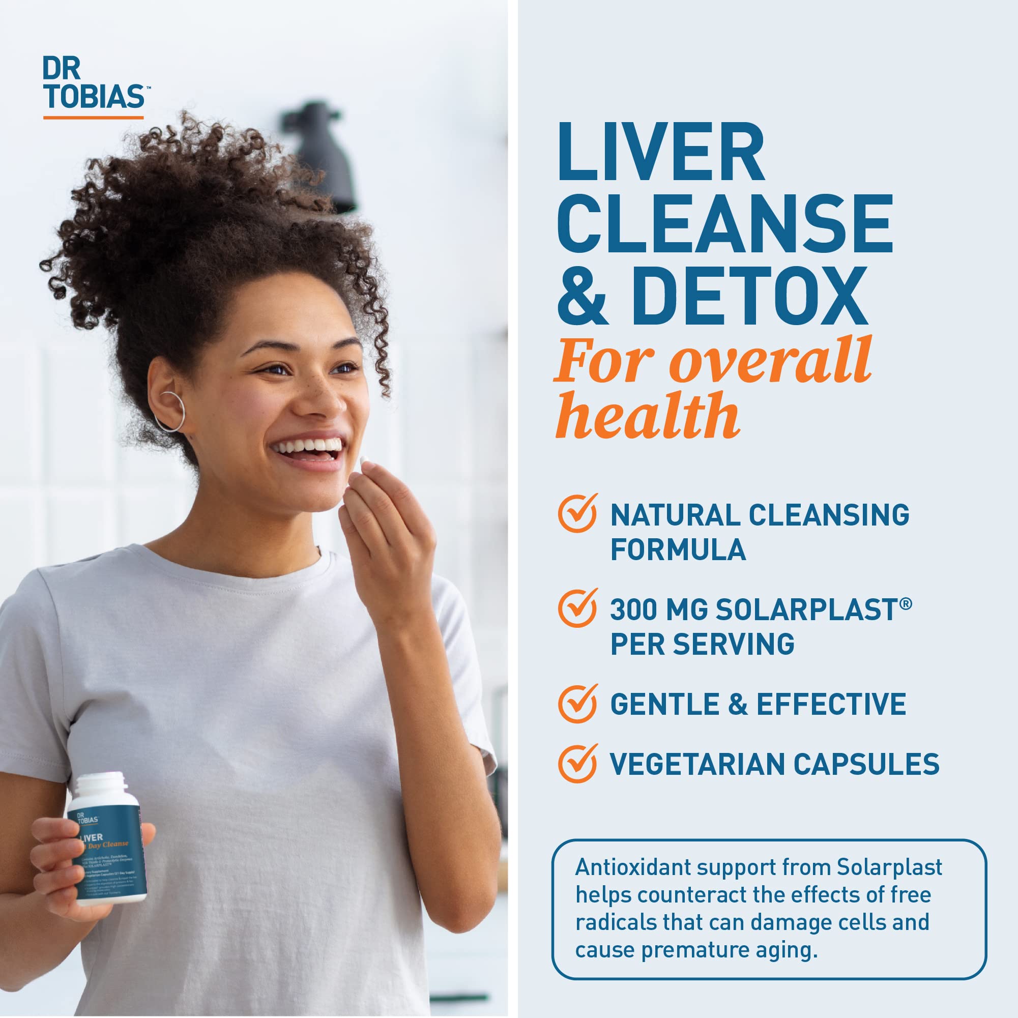 Dr. Tobias Liver 21 Day Cleanse, Herbal Liver Detox Cleanse with Solarplast, Artichoke Extra