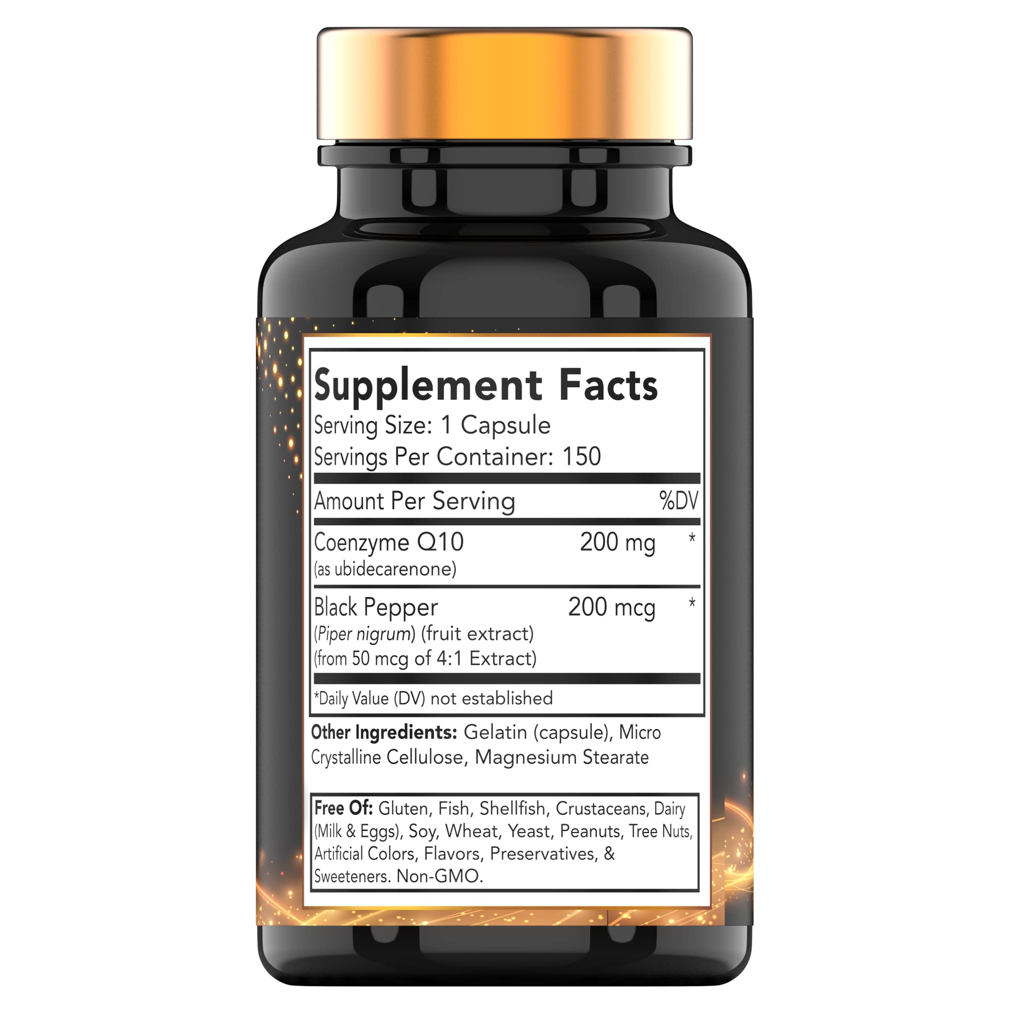 tnvitamins Ultra Potent CoQ-10 200 MG - 150 Capsules with Black Pepper Extract