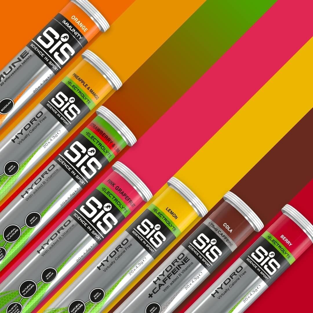 Science In Sport Hydro Hydration Tablets, Gluten-Free, Zero Sugar, Orange Flavour Plus