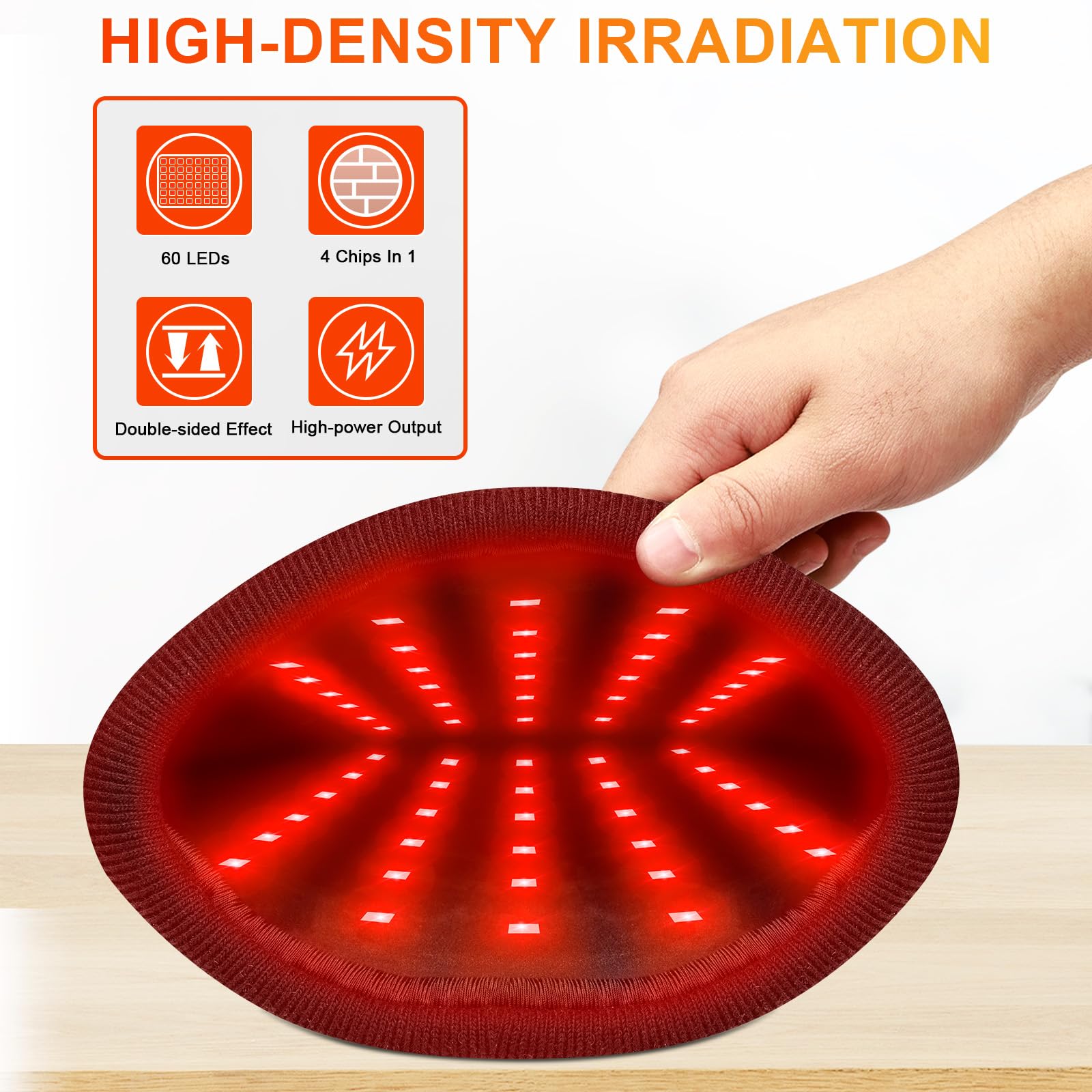 UTK Red Light Therapy Glove for Hands, Double-Sided Infrared Light Therapy Device for Finger