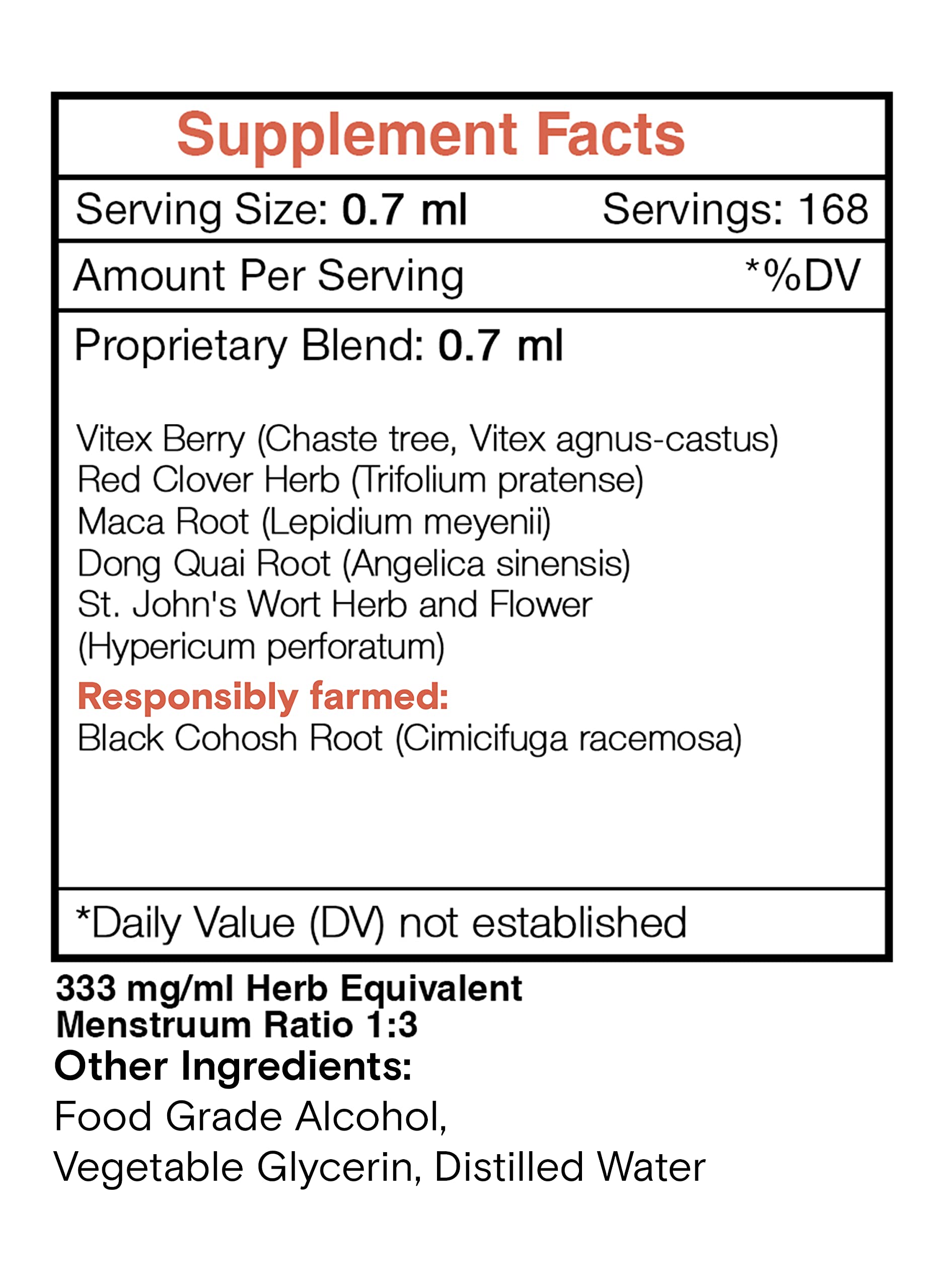 Secrets of the Tribe - Menopause Secret, Herbal Supplement Blend Drops Alcohol Liquid Extract