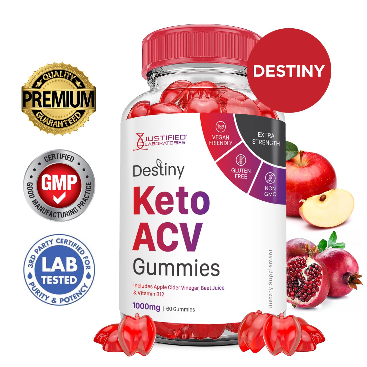 (5 Pack) Destiny Keto ACV Gummies Advanced Formula 1000MG Destiny Keto Gummies