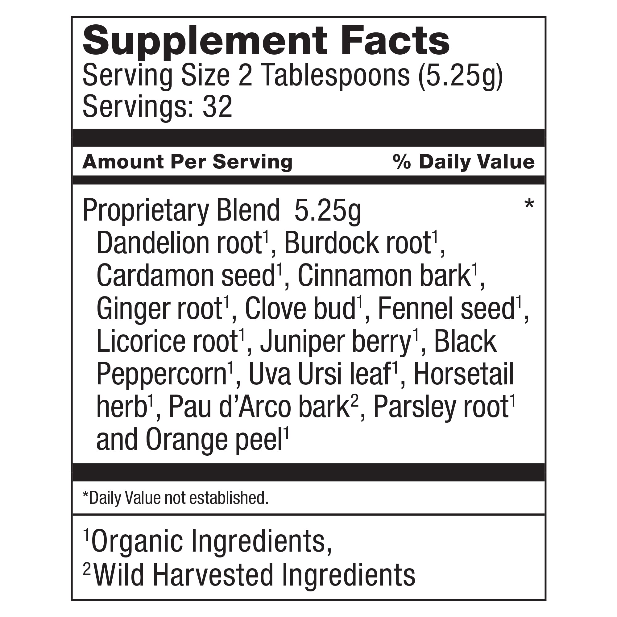 Dr. Schulze's | Detox Tea | All Purpose Herbal Tonic | Powerful Digestive Stimulant