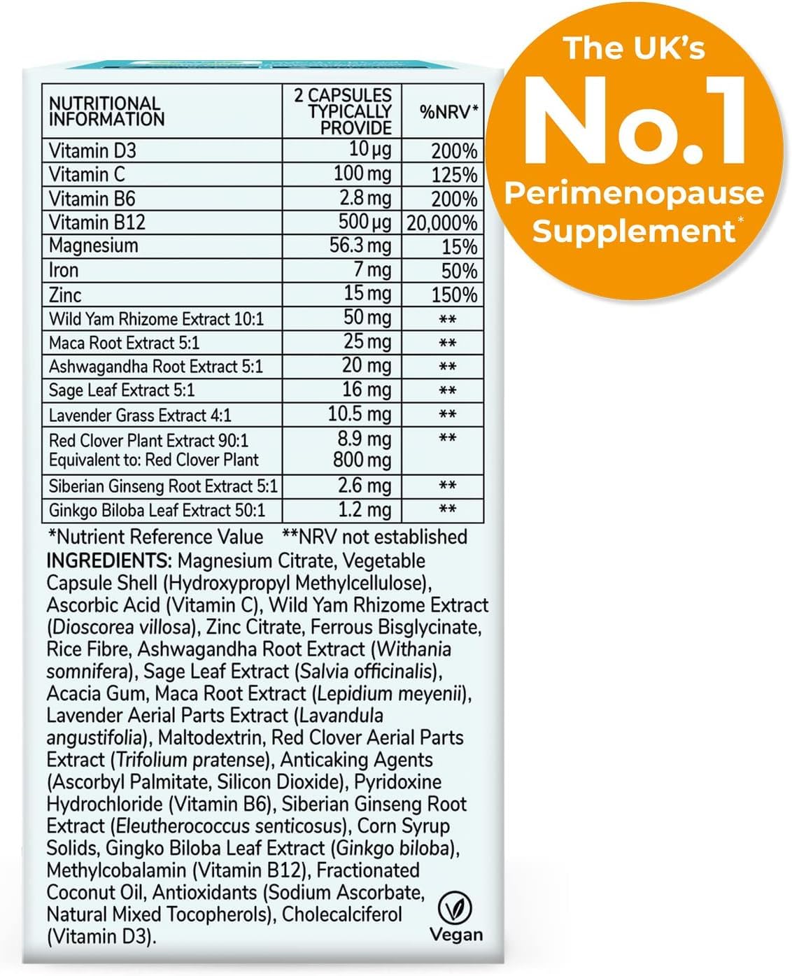 Health & Her Perimenopause Multi-Nutrient Support, Support for Wellbeing During Pre-Menopause