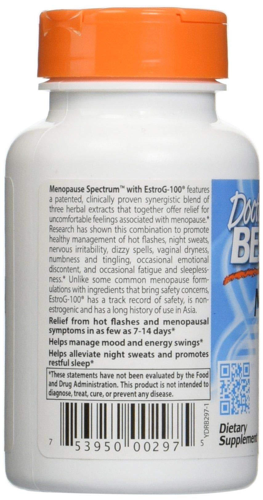 Doctor's Best Menopause Spectrum with EstroG-100, Non-GMO, Vegan, Gluten Free, Soy Free, Veggie Caps
