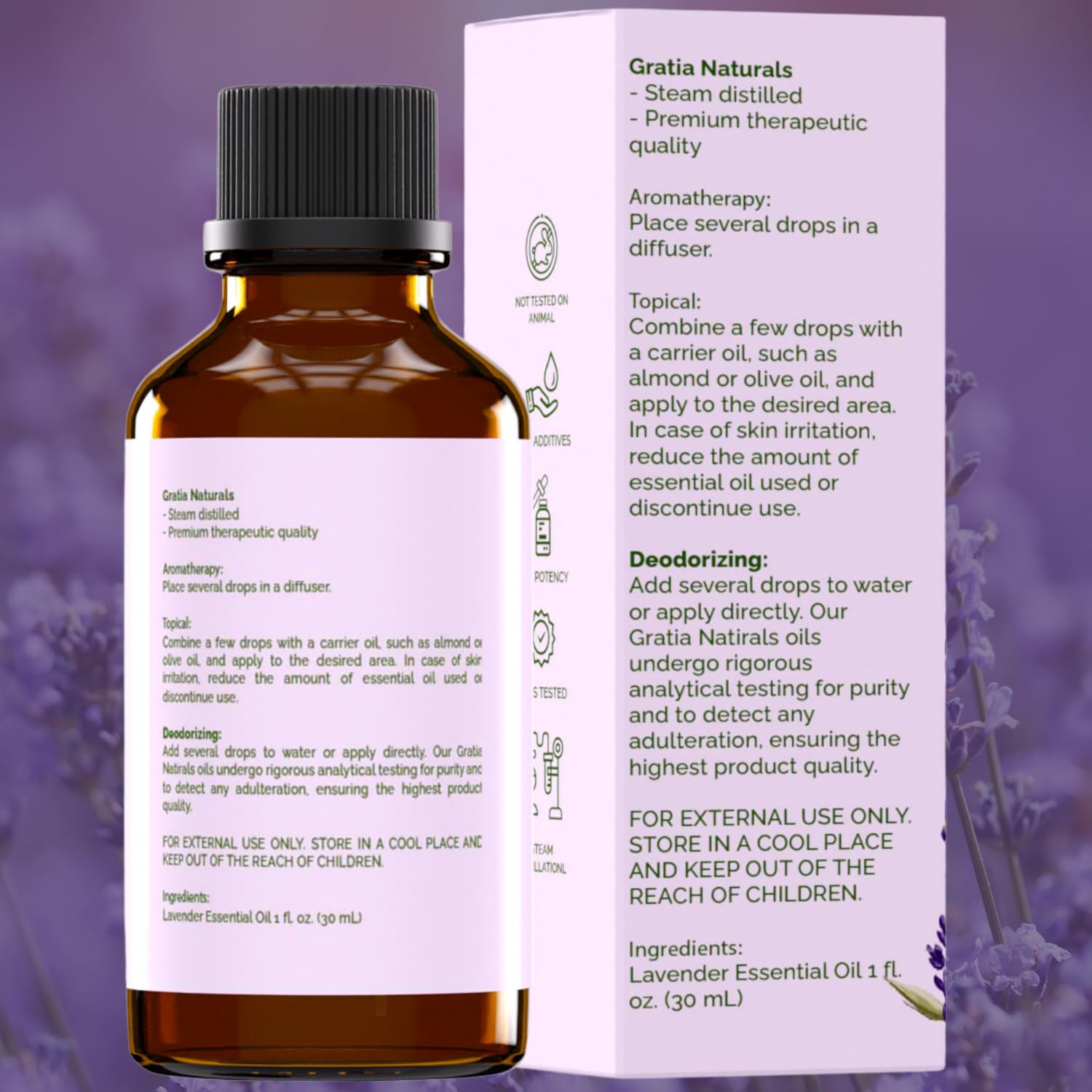 Gratia Naturals Lavender Essential Oil - 100% Pure and Natural …