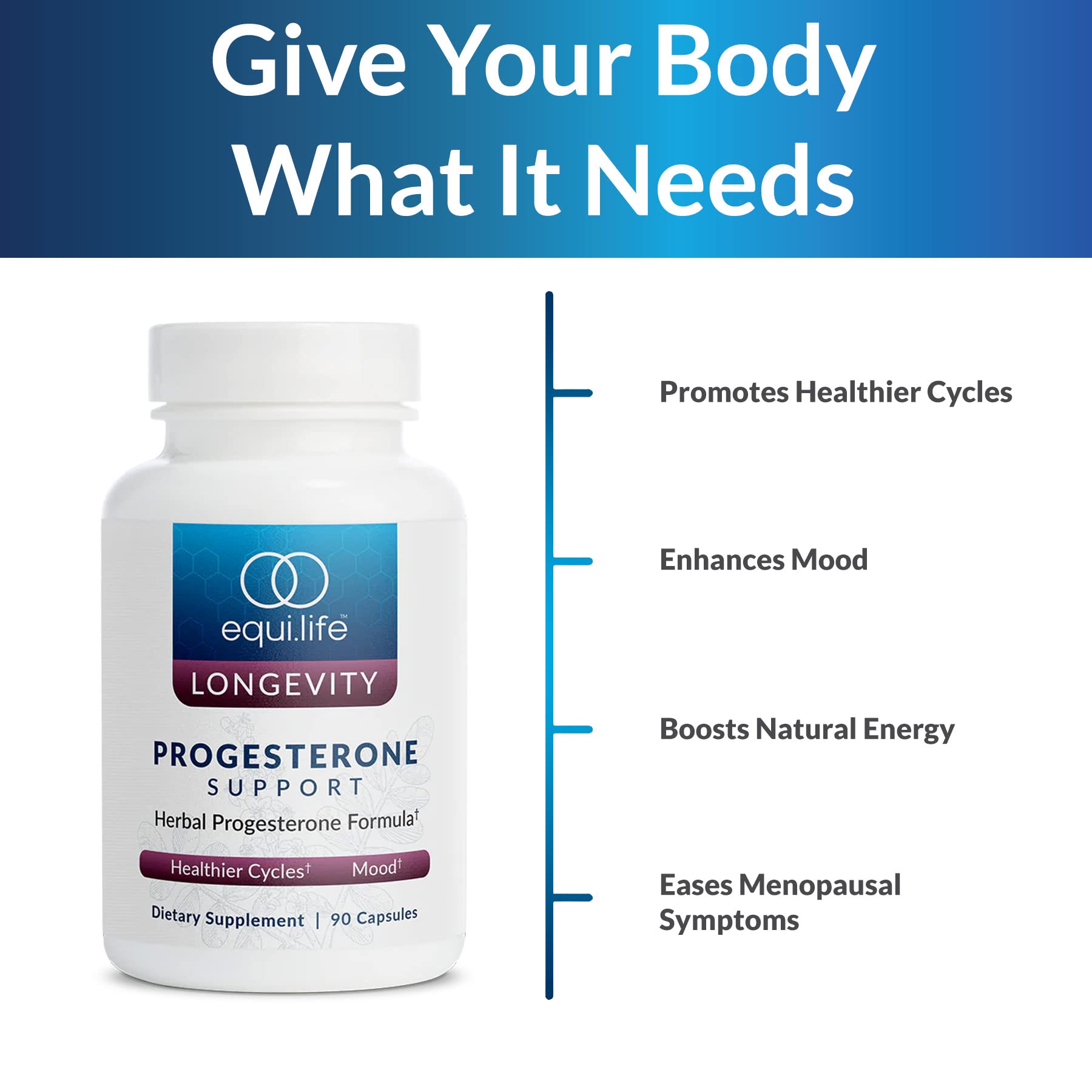 Equilife - Progesterone Support, Herbal Hormone Supplement, Helps Promote Healthy Menstruation