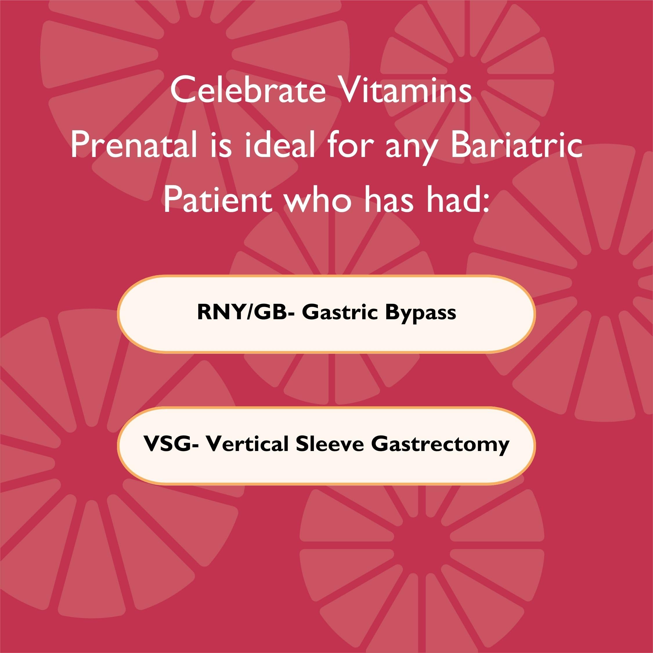 Celebrate Vitamins Bariatric Prenatal Multivitamin Capsules with Folate (Folic Acid), Vitamin A