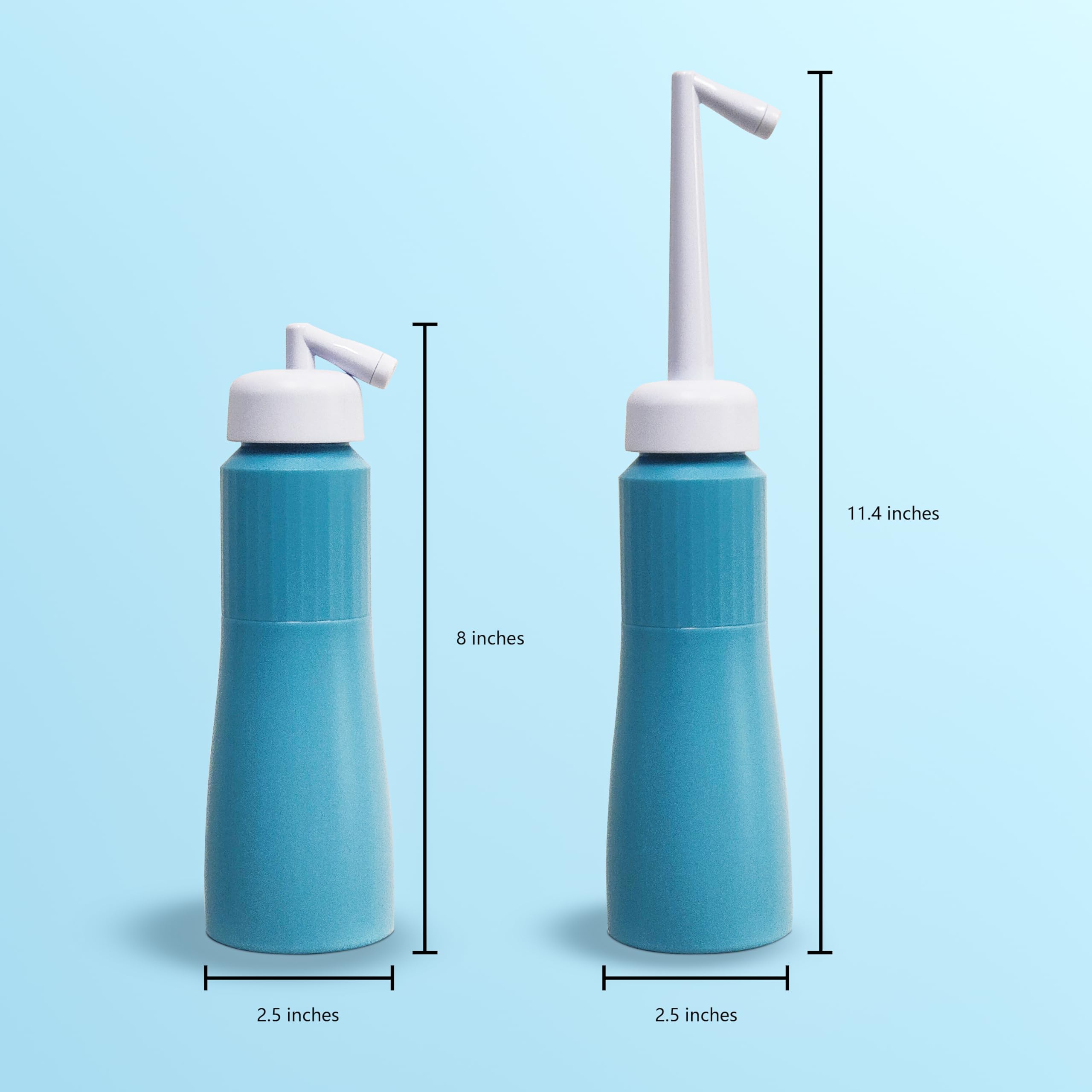 Portable 11.8 Oz Bidet, Feminine Care Irrigator, Retractable Nozzle Travel Bidet with 60° Elbow