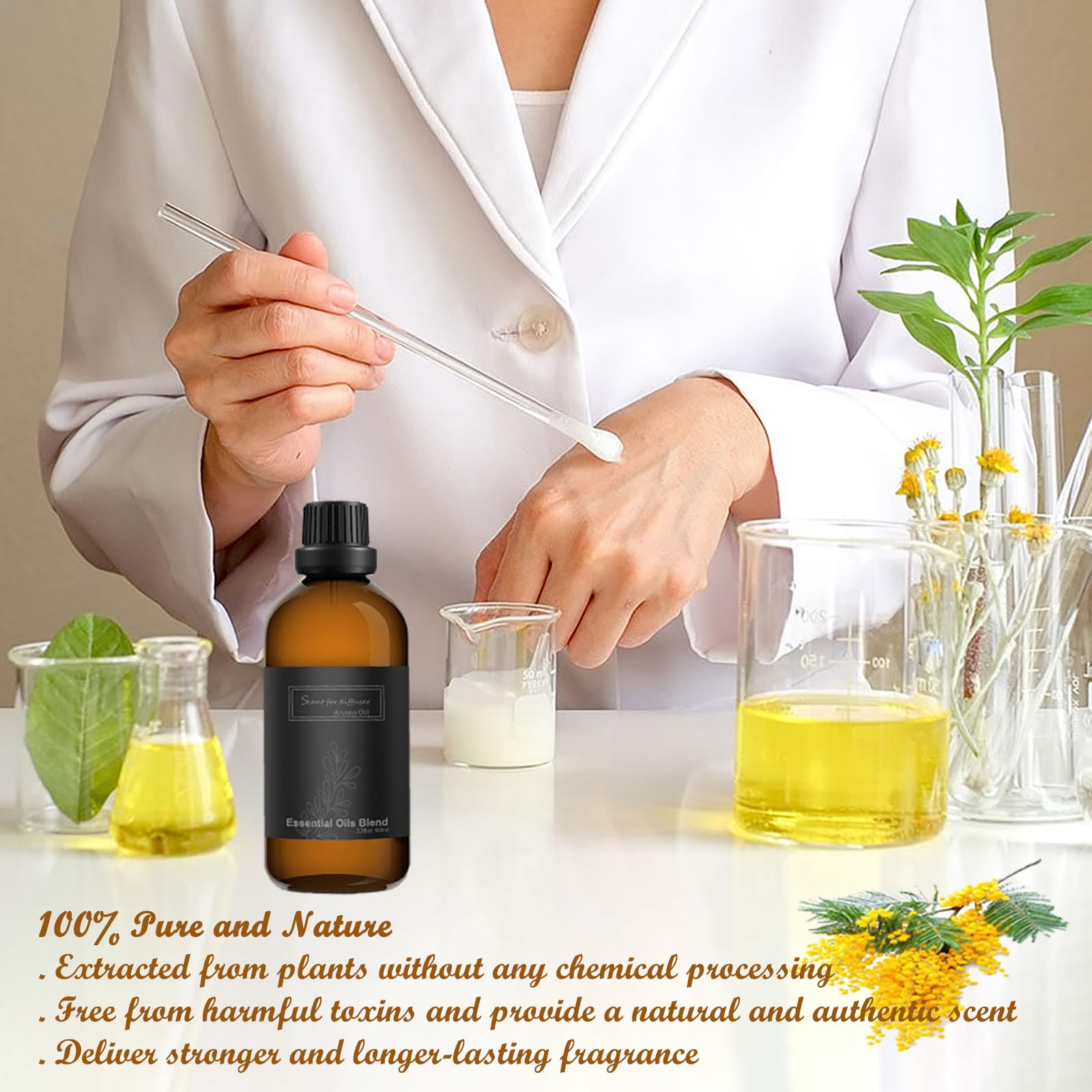 Homnas White Tea Essential Oil 100ML, Hotel Collection 100% Pure and Natural Aromatherapy Oil