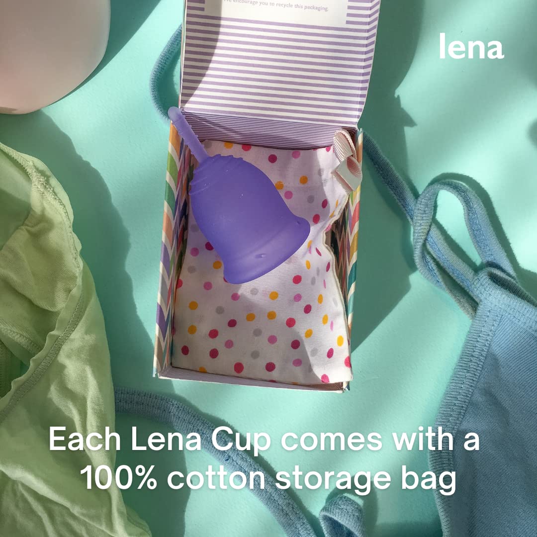 Lena Sensitive Menstrual Cup | Reusable Beginner Period Cup | Wear for 12 Hours