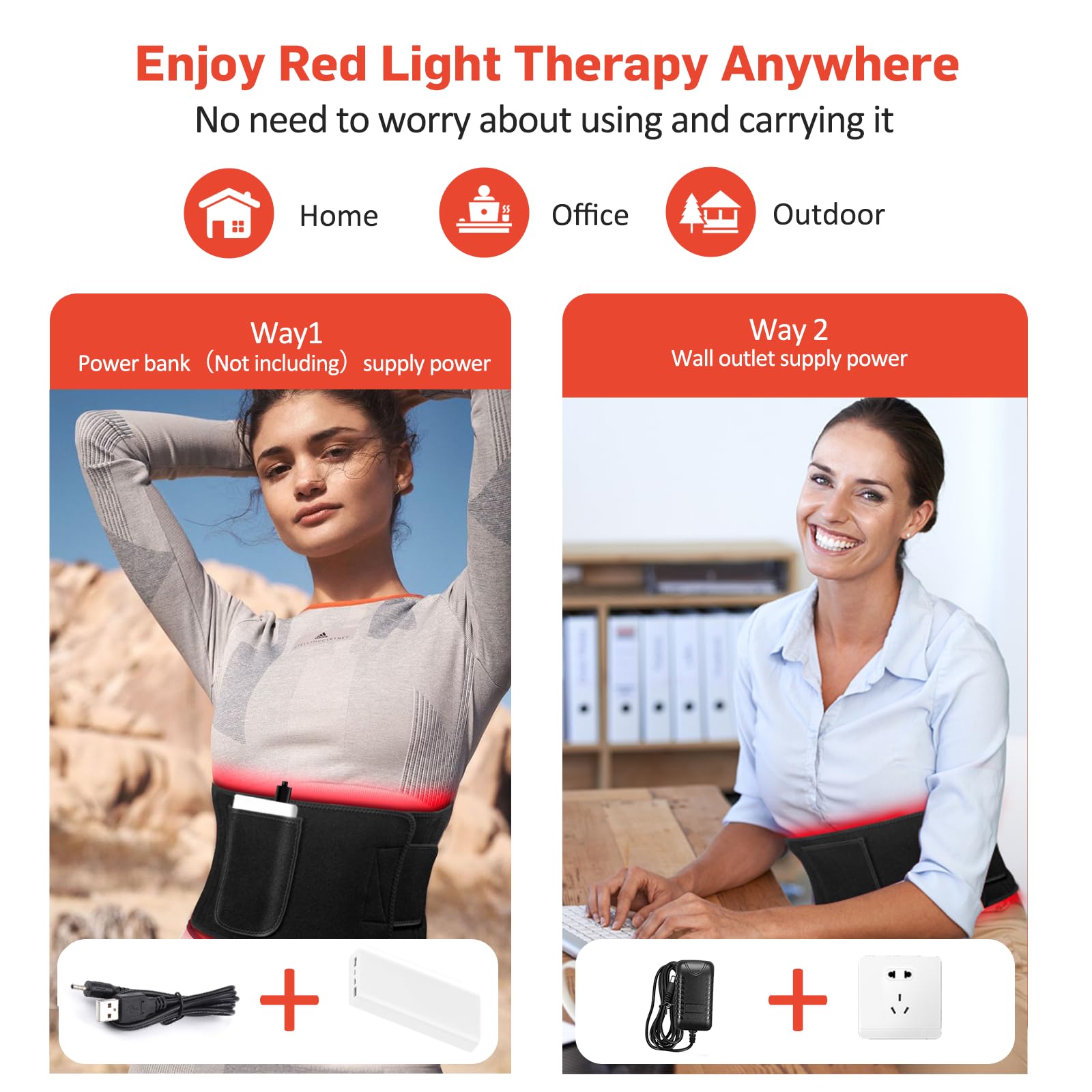Red Light Therapy for Body, Infrared Light Therapy for Shoulder Waist Muscle Pain Relief