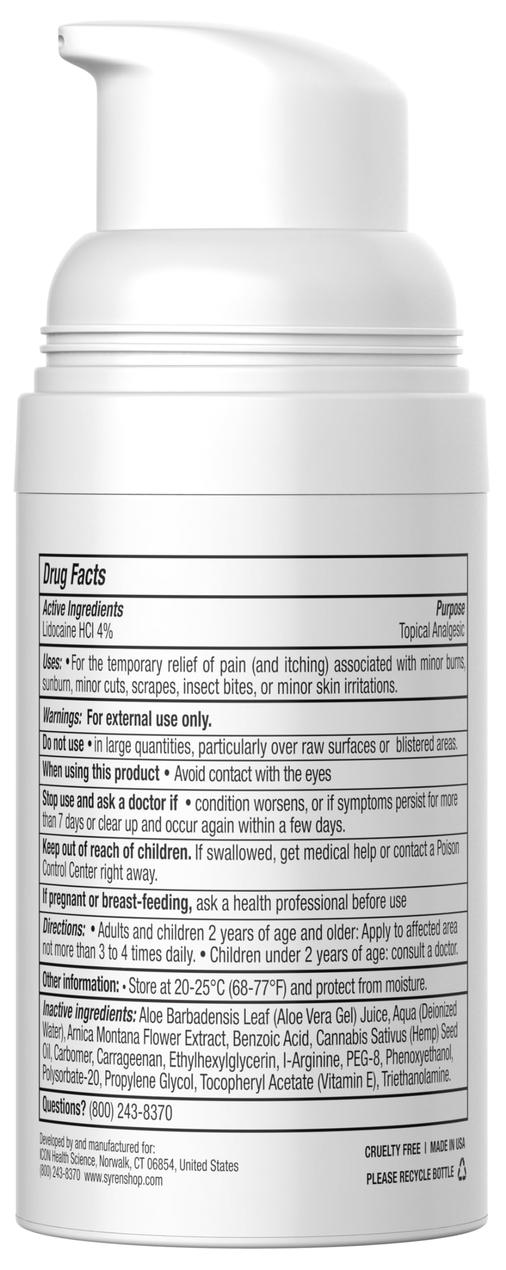 Syren Intimate Relief - Intimate Pain Relieving Gel - Relieves Vulva Pain, Throbbing, Spasms