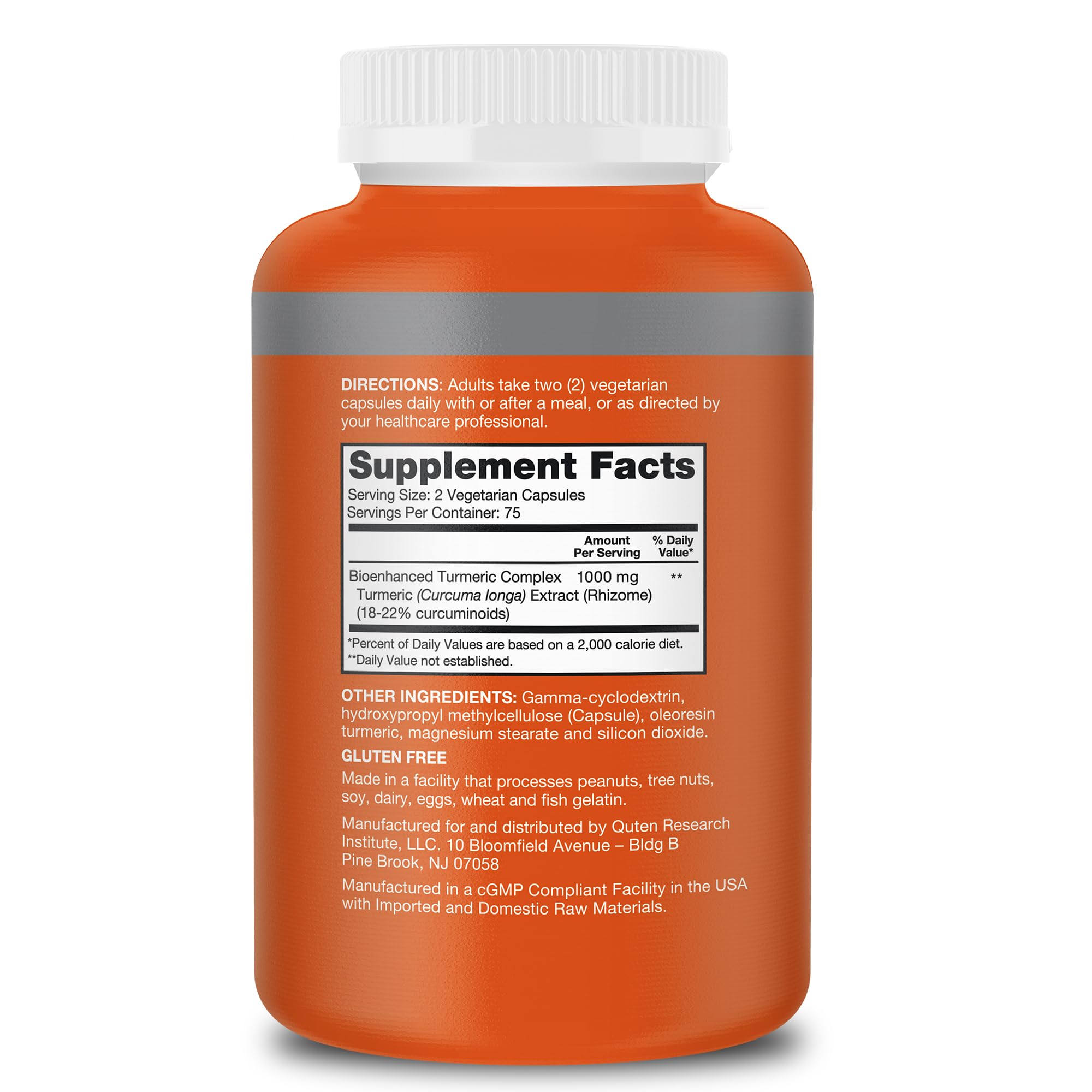 Qunol Turmeric Curcumin Supplement, Turmeric 1000mg with Ultra High Absorption