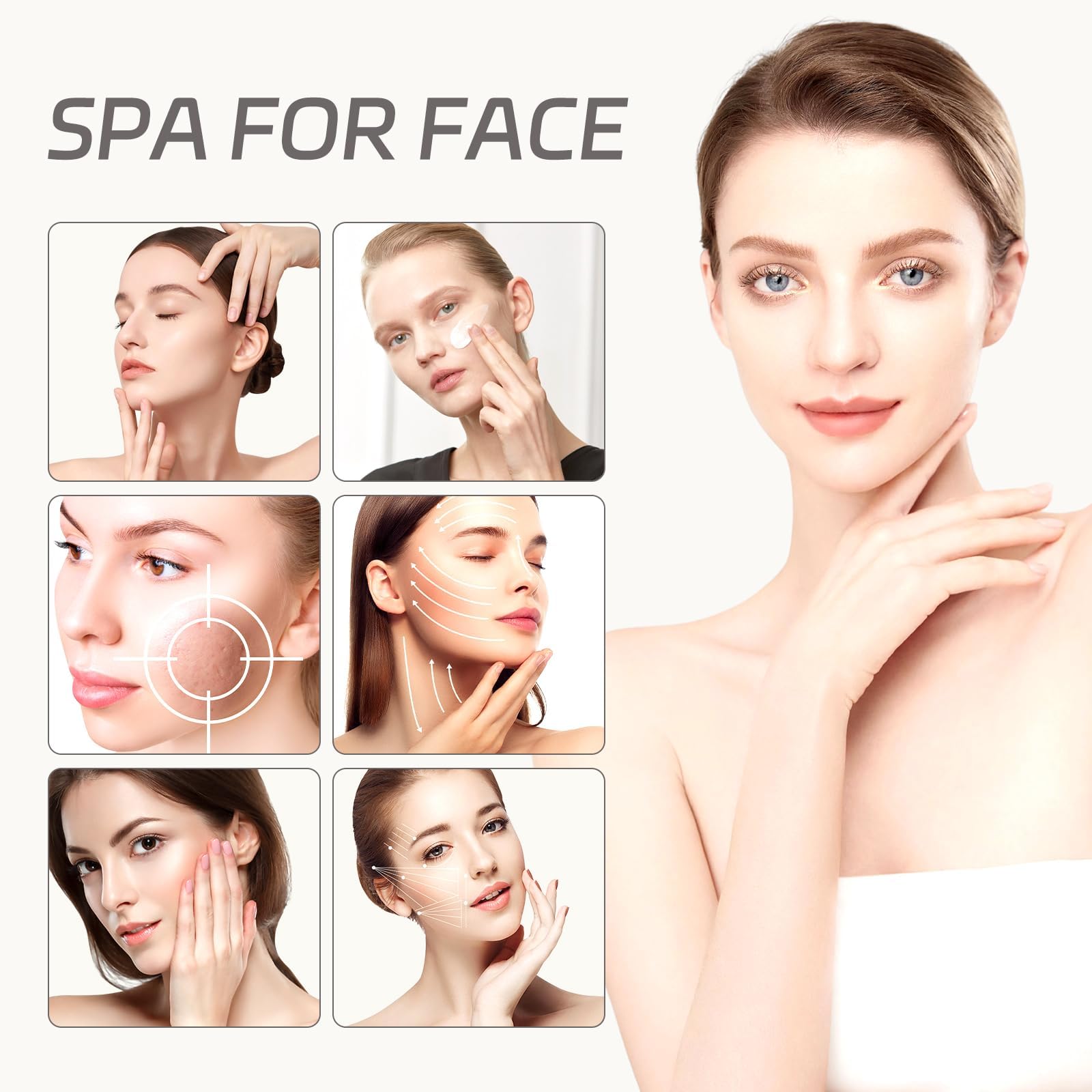 Shomterade Red Light for Face with Base, 100LEDs 3-in-1 Chips Infrared Light Lamp, 660nm ＆850nm