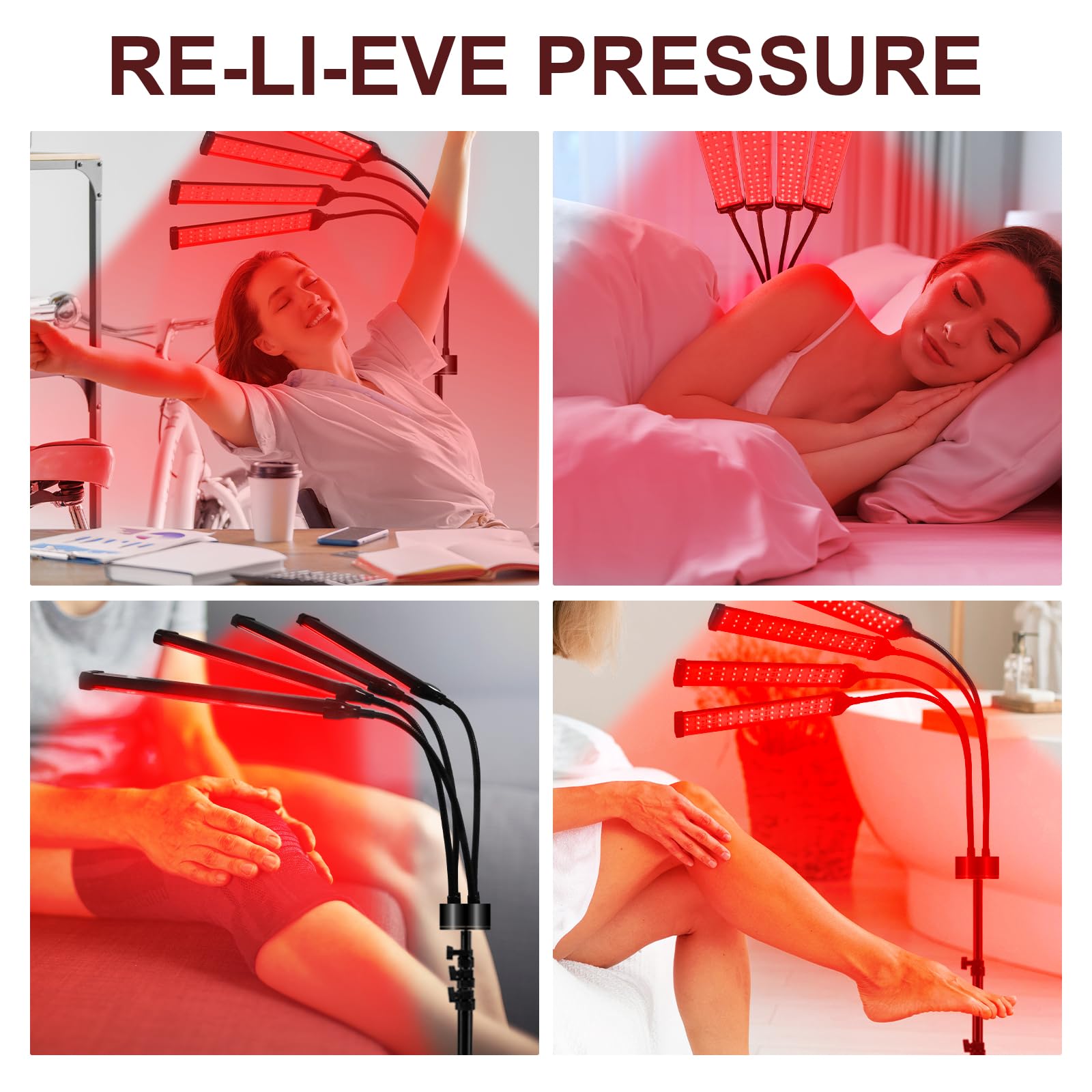 Red Light Therapy for Body with Tripod, 180LEDs Upgrated 3-in-1 Chip Infrared Light Therapy Device