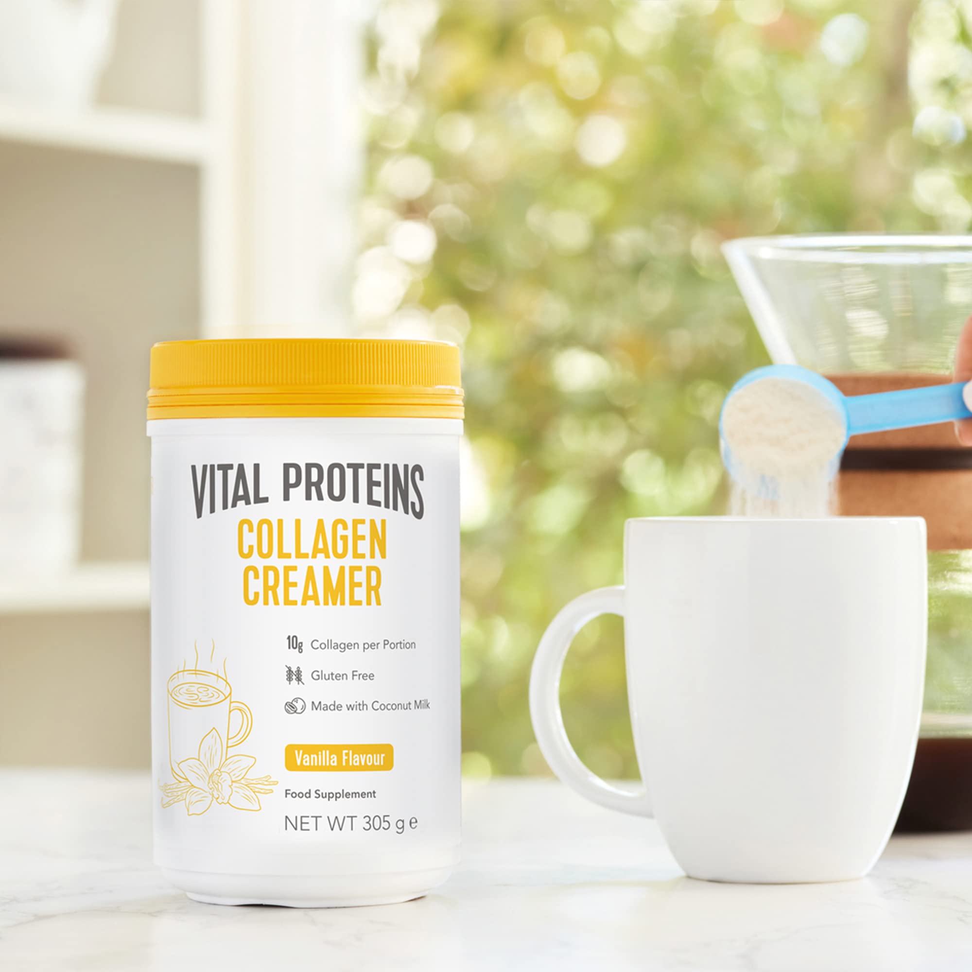 Vital Proteins Collagen Coffee Creamer, No Dairy & Low Sugar Powder with Collagen Peptides Supplement
