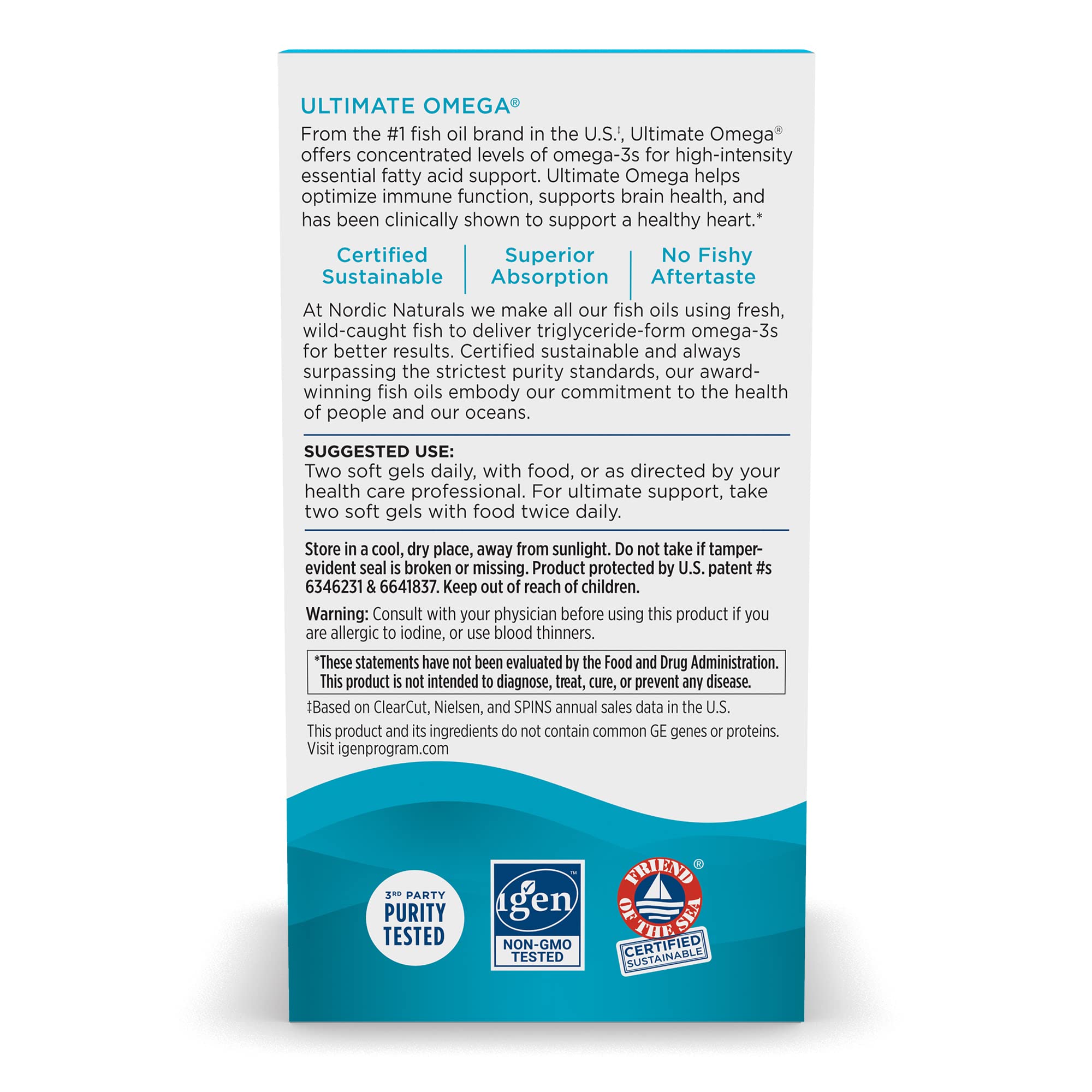 Nordic Naturals Ultimate Omega, Lemon Flavor - 210 Soft Gels - 1280 mg Omega-3 - High