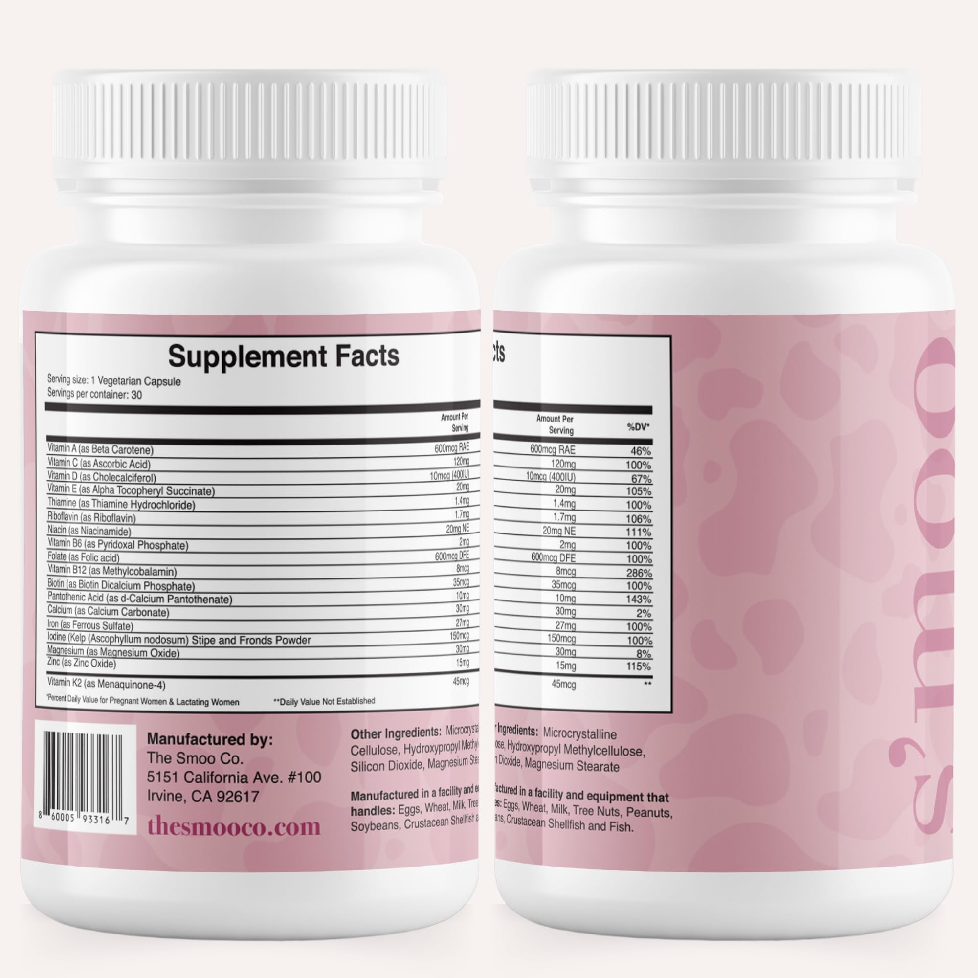 Prenatal Vitamins for Women with Iron, Vitamin D, Calcium & More, Supports Healthy Pregnancy