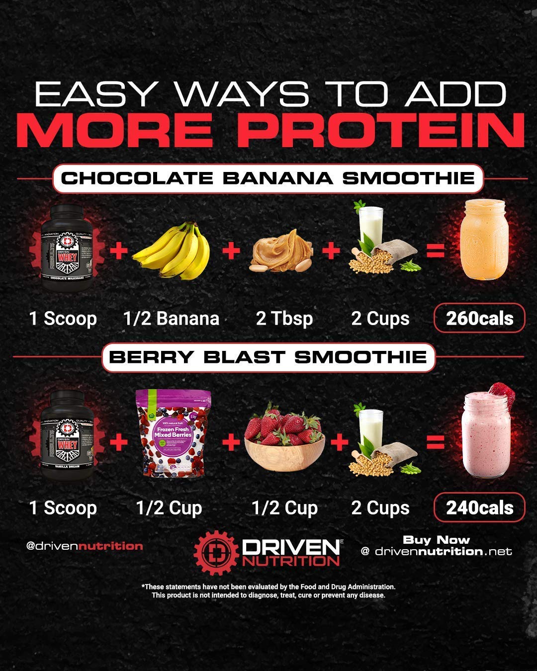 Driven WHEY- Grass Fed Whey Protein Powder: Delicious, Clean Protein Shake