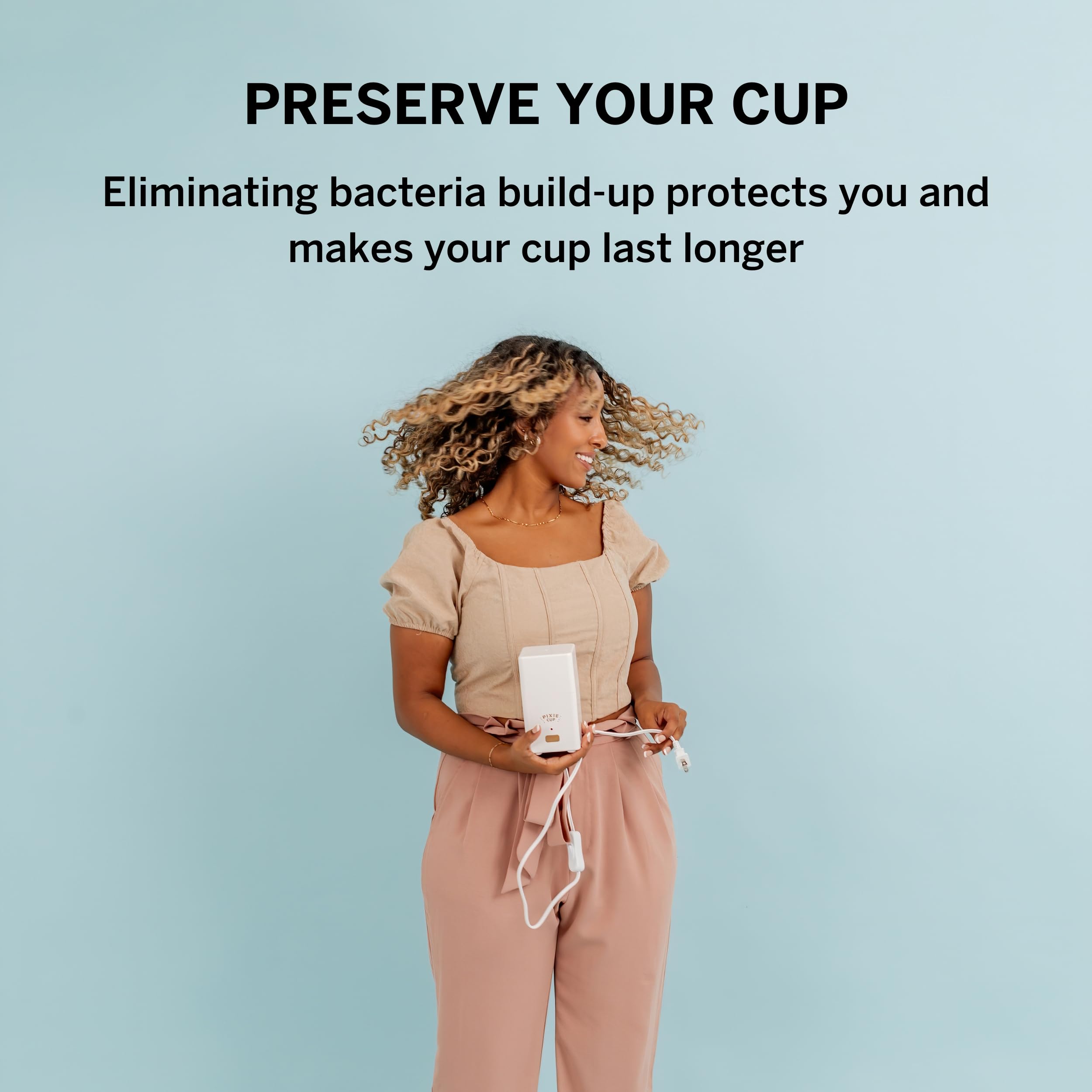 Pixie Menstrual Cup Sterilizer Cleaner Machine - The Only Hinged Lid Steamer & Drying Stand