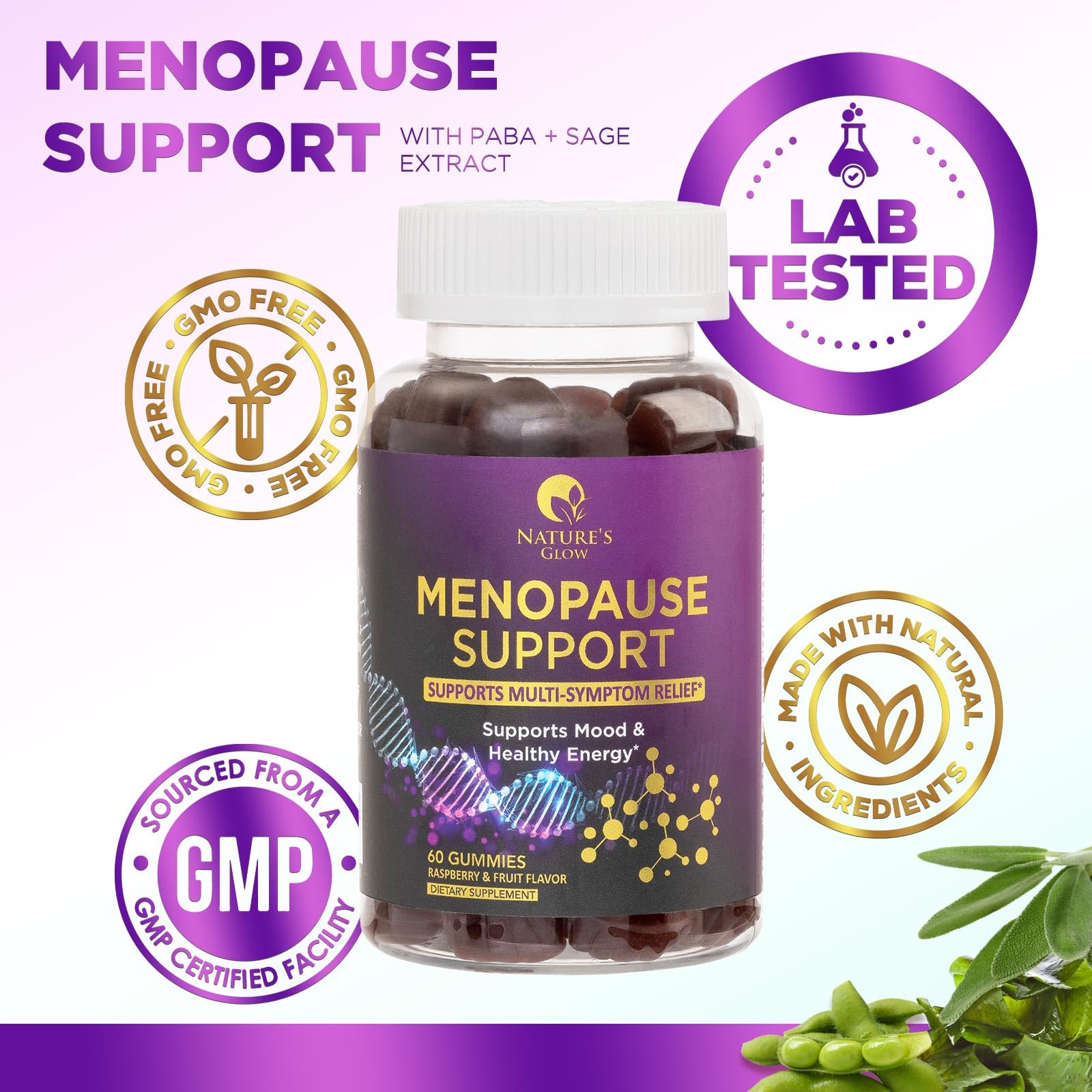 Menopause Support Supplement for Women - Multi Benefit Menopause Relief Vitamin Gummy