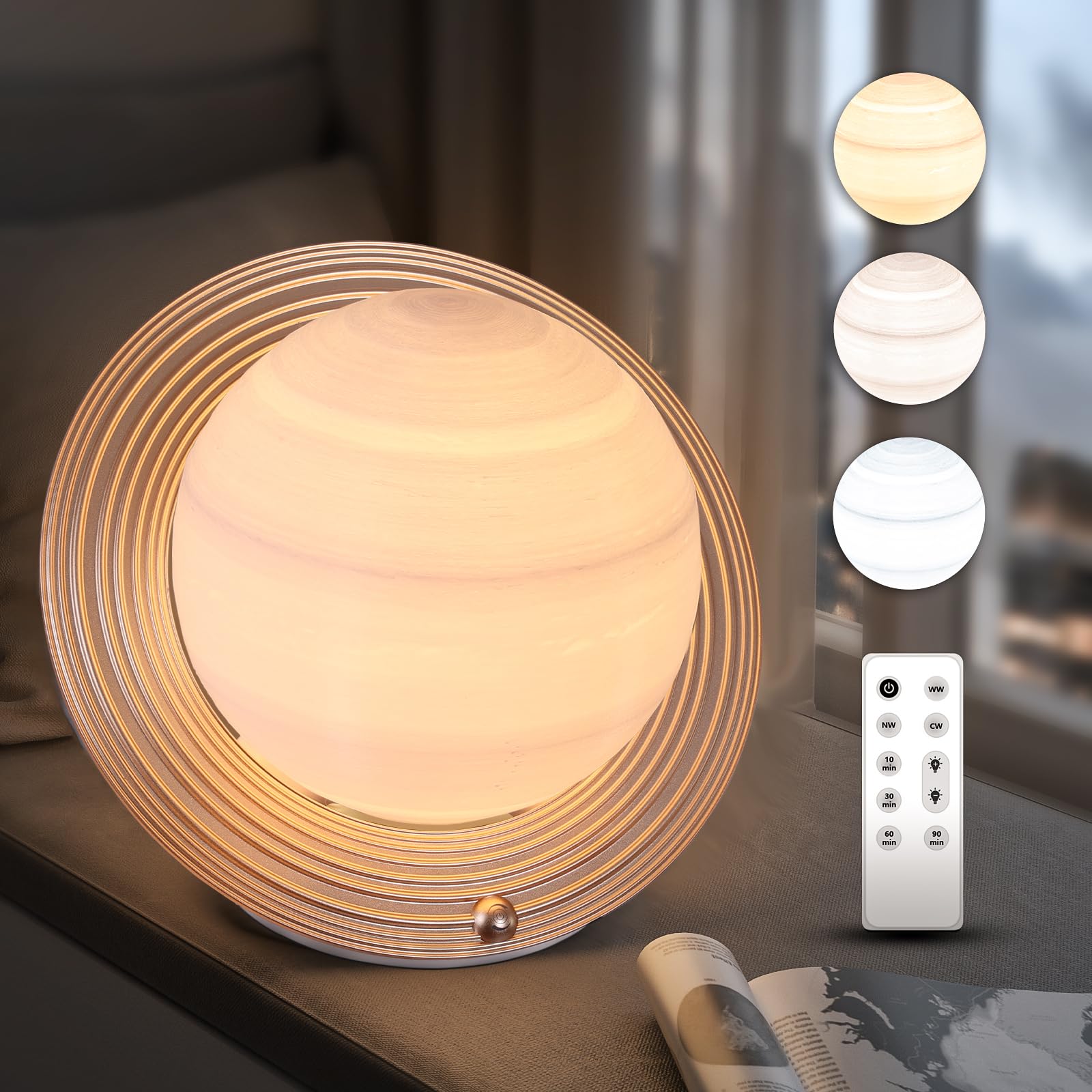 Doraubia Light Therapy Lamp,10000 Lux Sun Lamp with 3 Color Temperatures