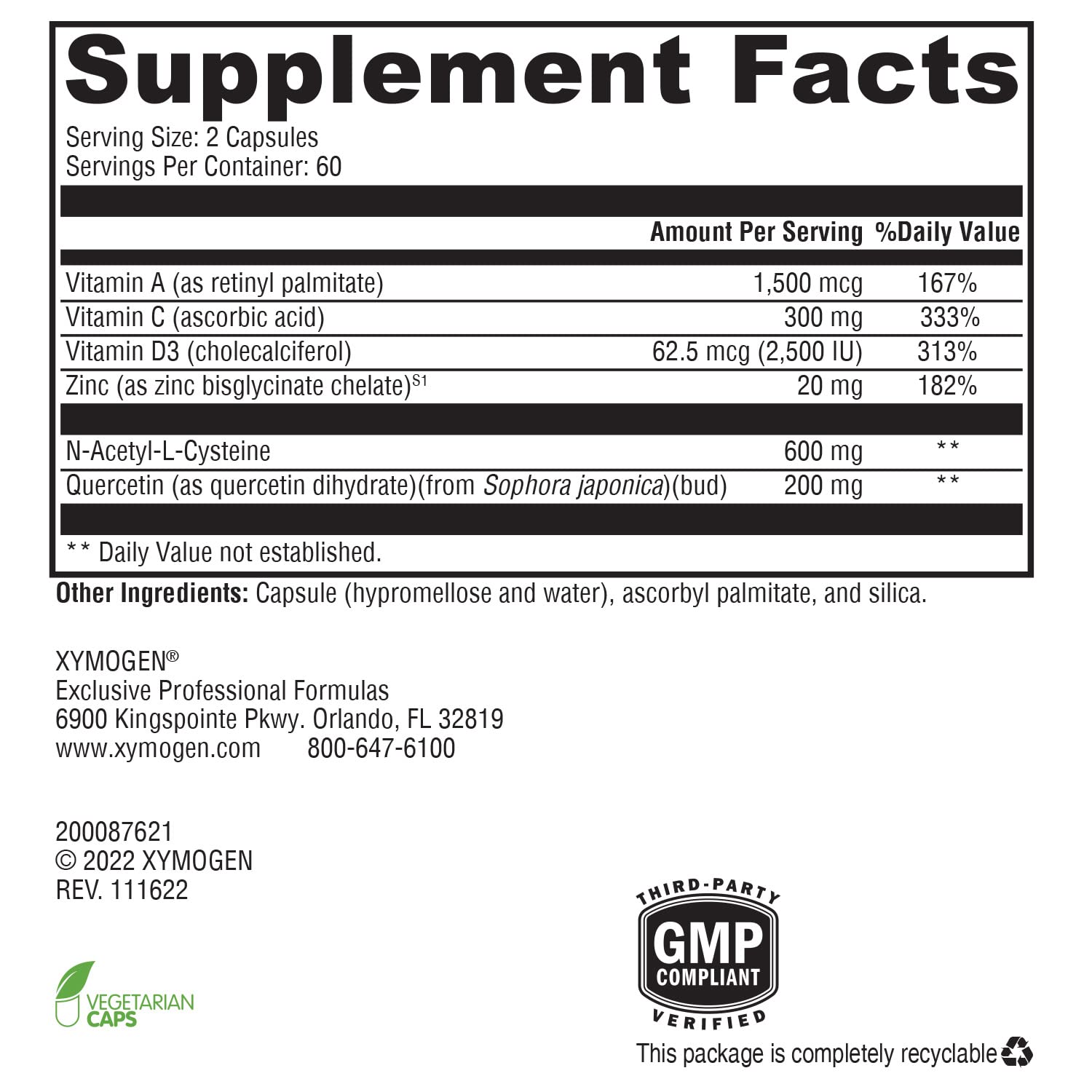 XYMOGEN Prenatal (150 Capsules) + Immune Essentials Daily (120 Capsules) 2-Product Bundle