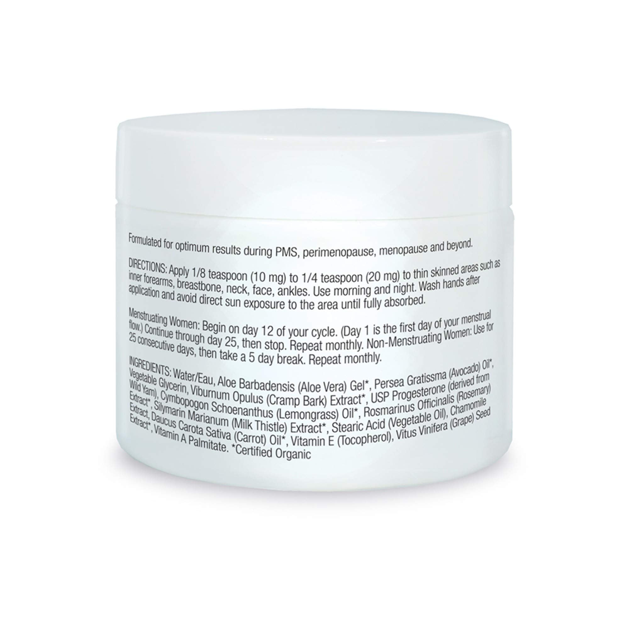 Organic Excellence Feminine Balance Therapy - USP Bio-Identical Progesterone Cream - 2 oz