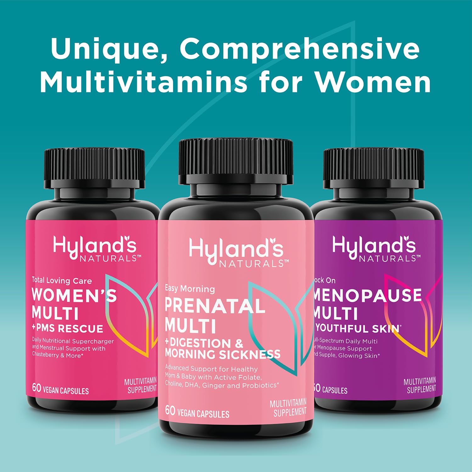 Hyland's Naturals Easy Morning Prenatal Multivitamin + Digestive Health & Morning Sickness Relief
