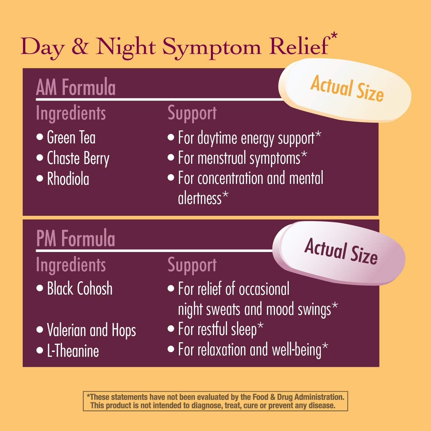 Nature's Way AM/PM PeriMenopause and Menstrual Cycle Symptom Support