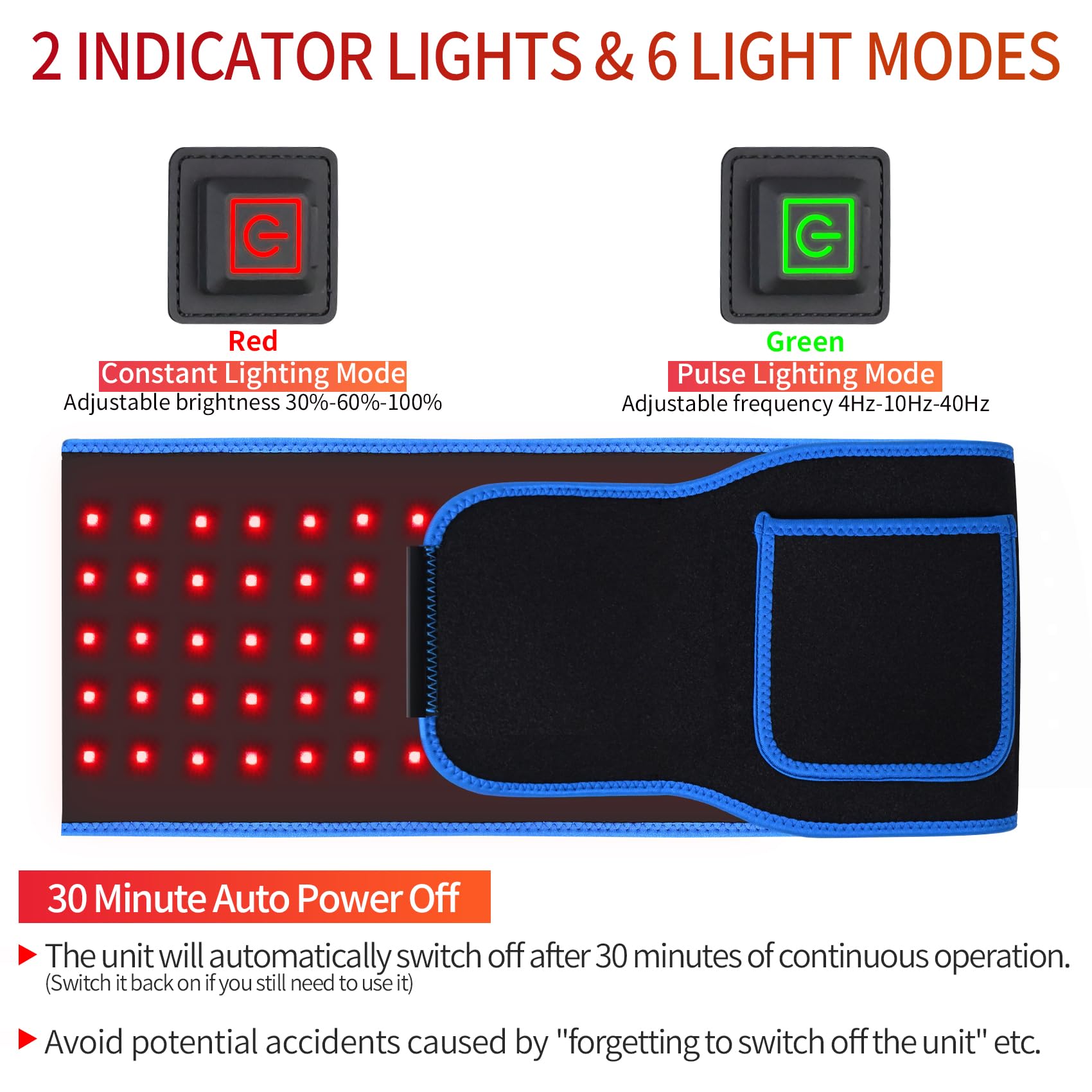 Red Light Therapy Belt, Infrared Light Therapy Red Light Therapy Device, Infrared Light Therapy Wrap