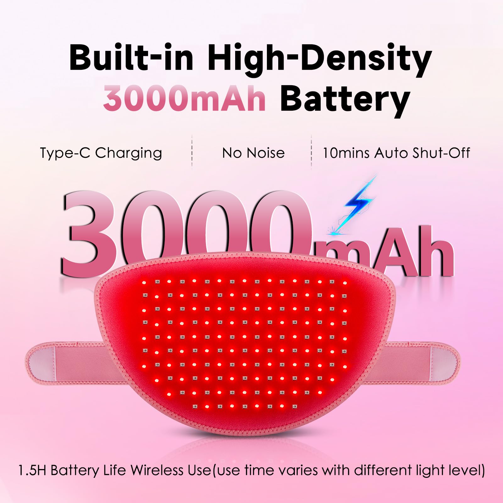 Red Light Therapy Belt Pad: Near Infrared Lamp Pain Relief 156 LEDs Wrap Body Heating Pads