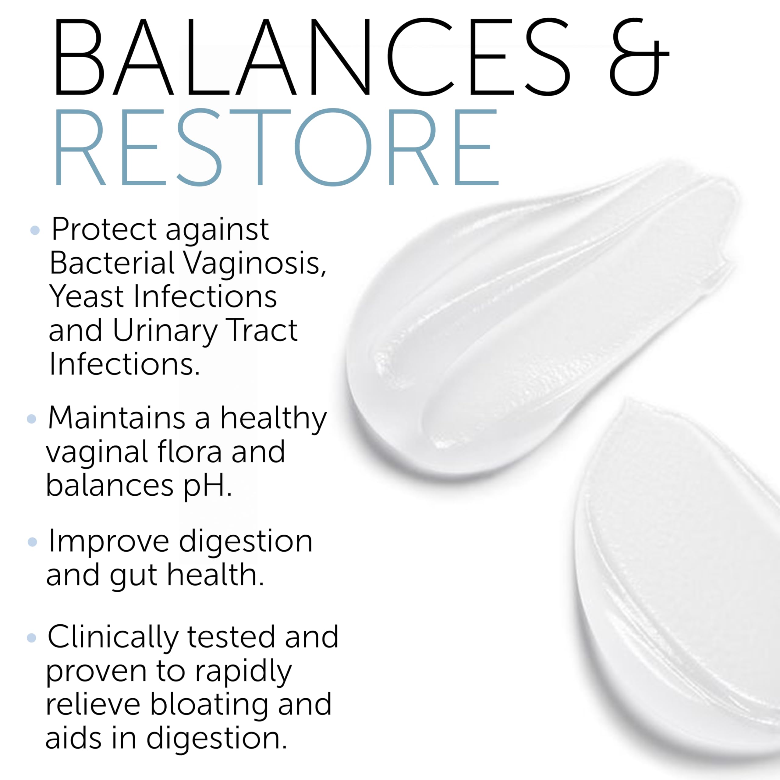 Vaginal Probiotic Gel | Yeast Infection & BV Treatment for Women | for Vaginal Odor Elimination