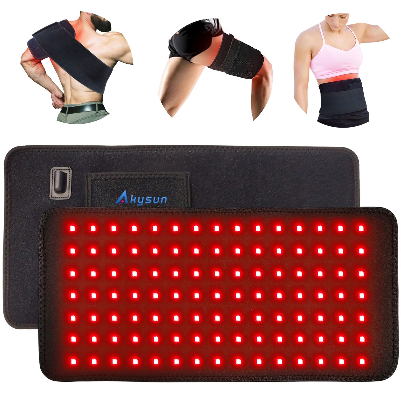Red Light Therapy Infrared Light Therapy Heating Wrap Belt for Body Back Knee Shoulder Waist Muscle Pain