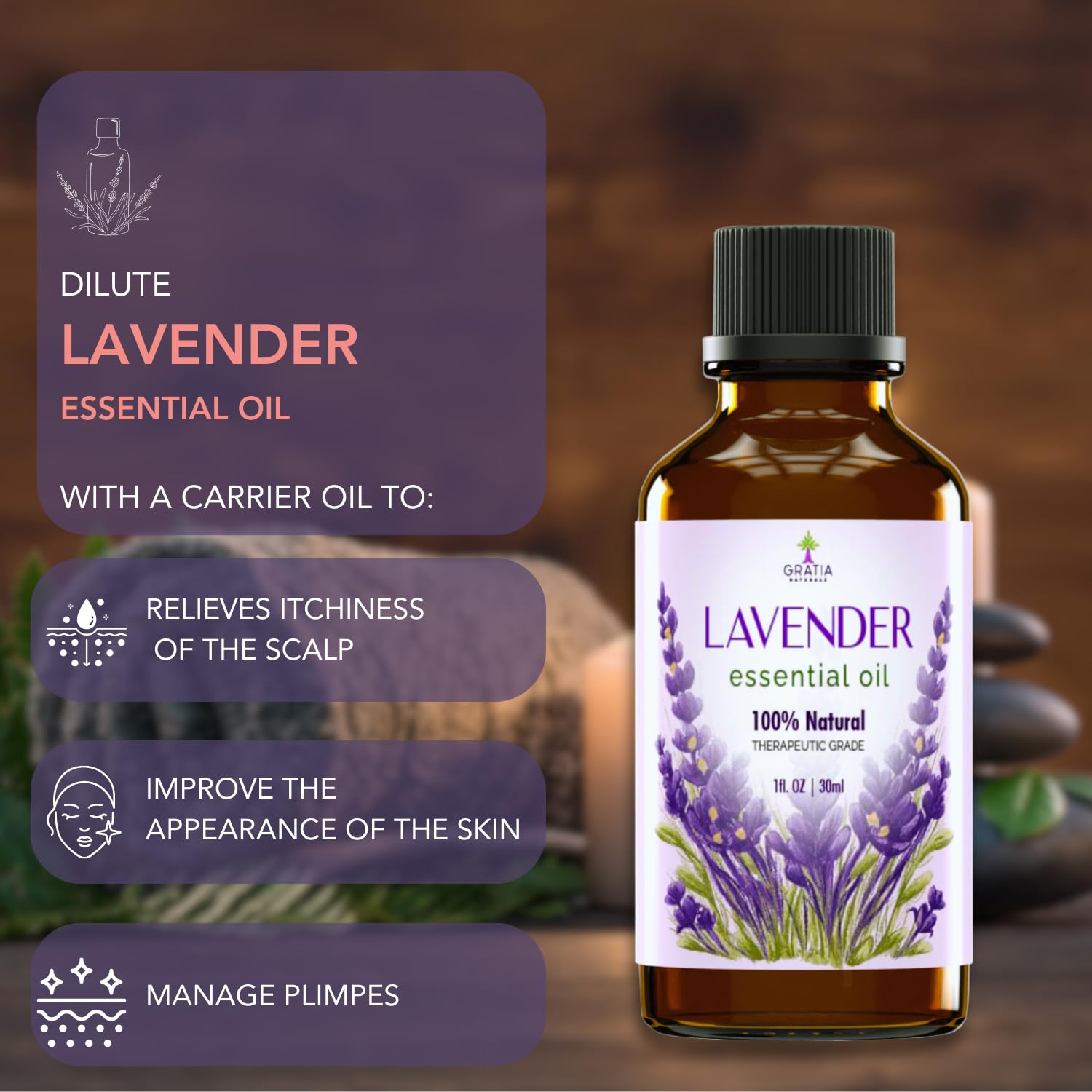 Gratia Naturals Lavender Essential Oil - 100% Pure and Natural …