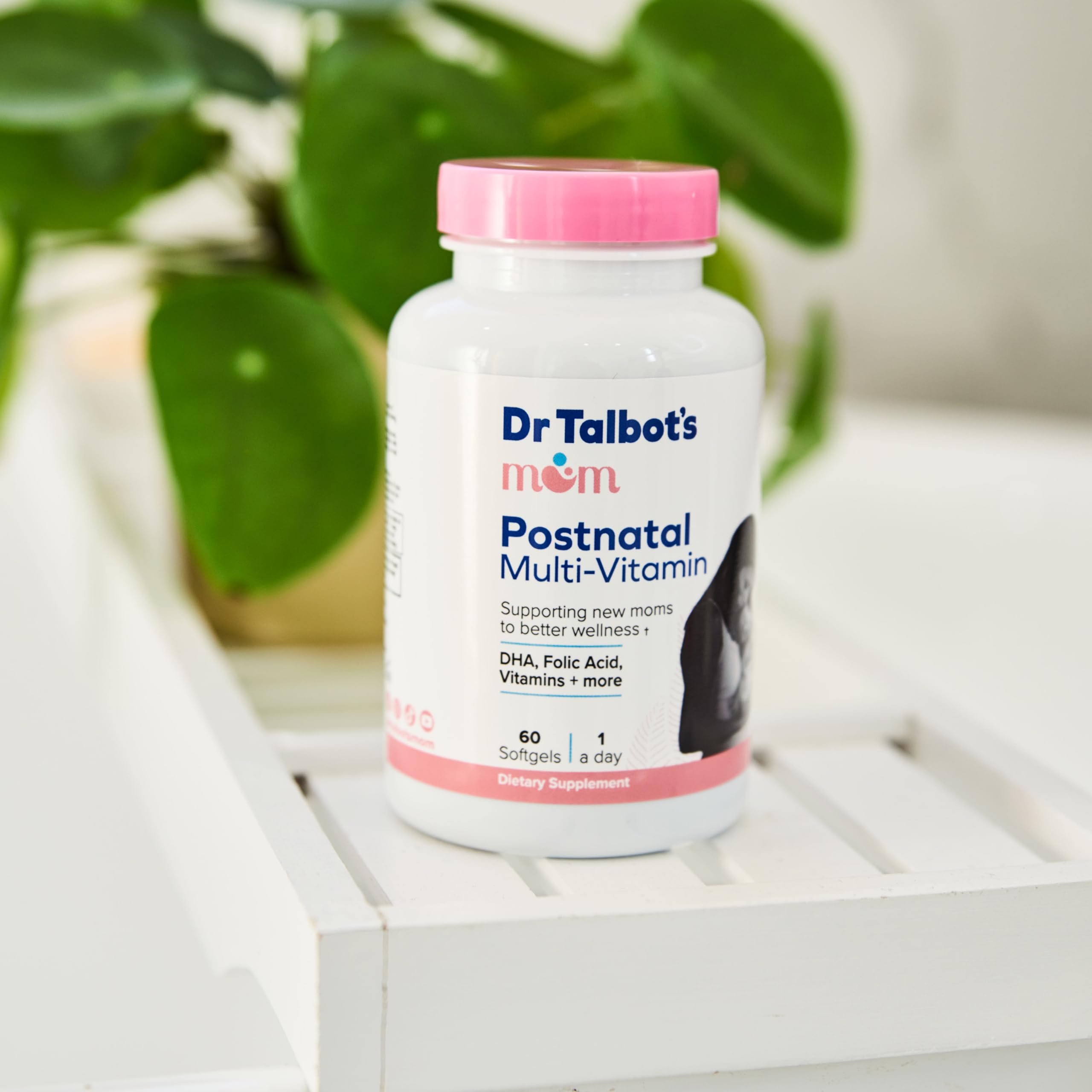 Dr. Talbot's Mom Postnatal Multi-Vitamin, DHA, Folic Acid, Vitamins and More Supporting