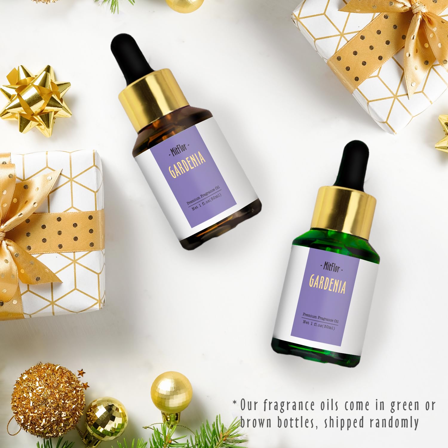 Gardenia Fragrance Oil, MitFlor Single Scented Oil, Large Size Premium Grade Fragrance Oil