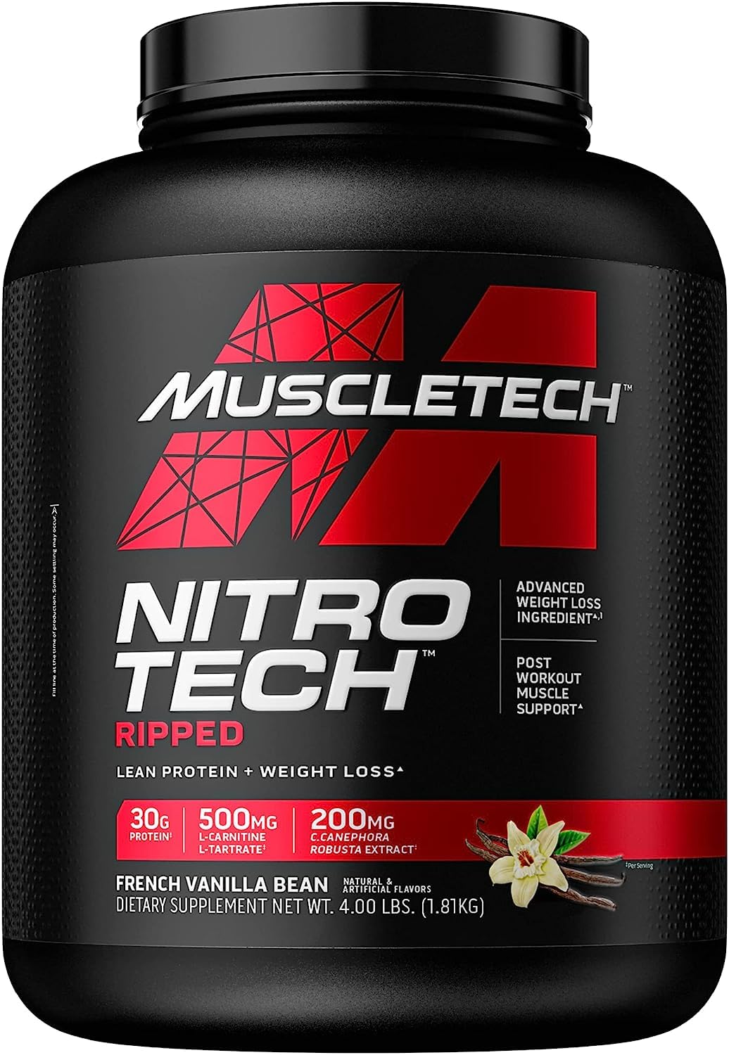 MuscleTech Nitro-Tech Ripped | Lean Whey Protein Powder/Isolate & Platinum Multivitamin