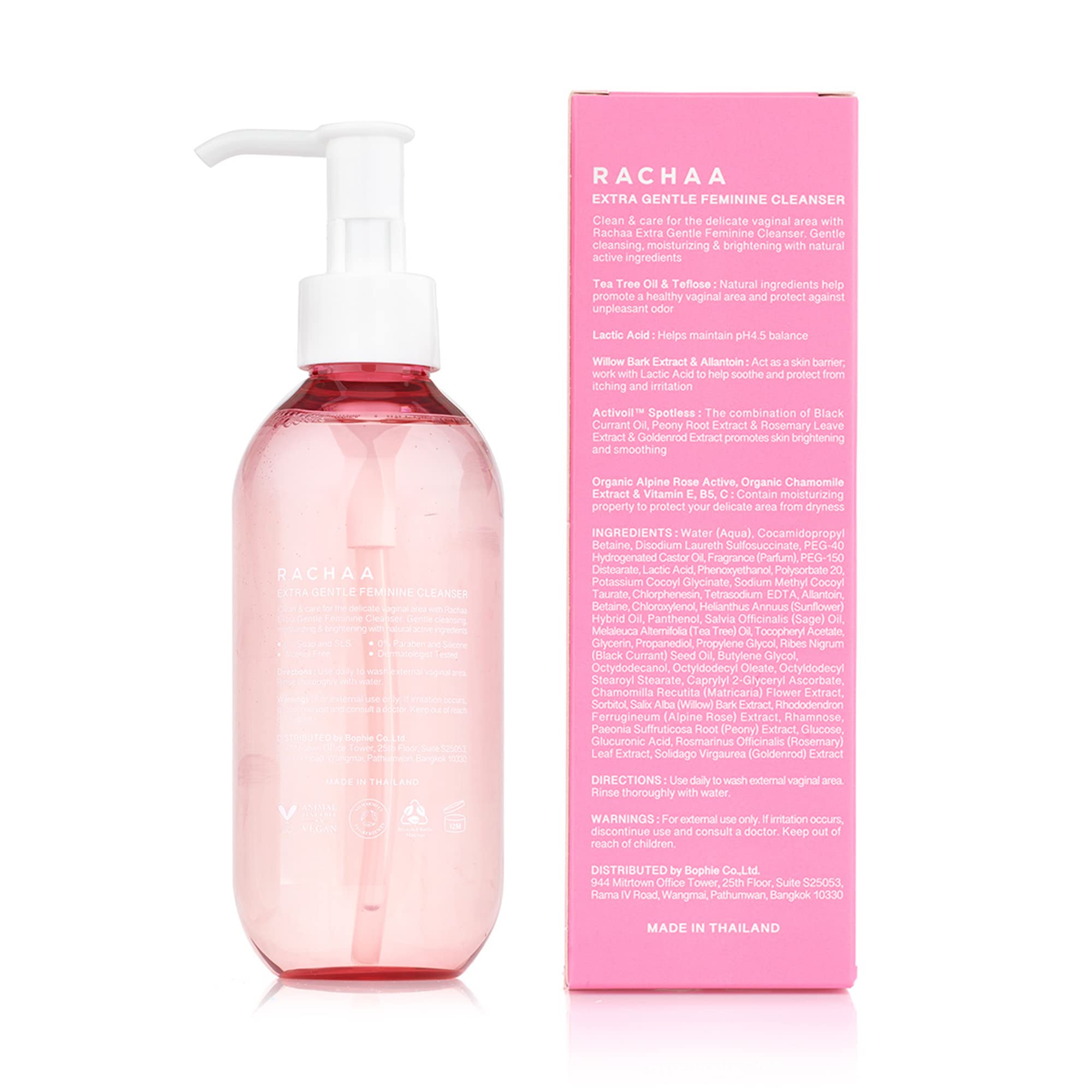 RACHAA Feminine Wash for Women, Lightening and Moisturizing, pH Balance Intimate Wash