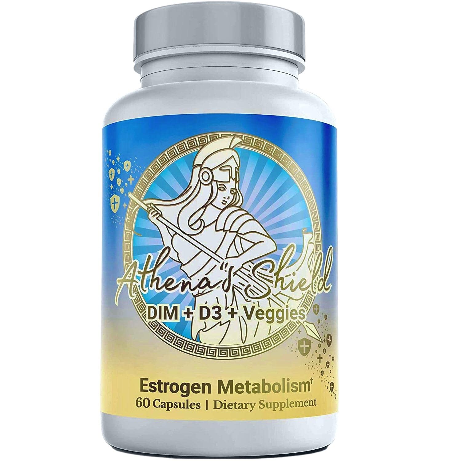MENOLABS Athena’s Shield | DIM Supplement + D3 with BioPerine for Women | Estrogen Balance
