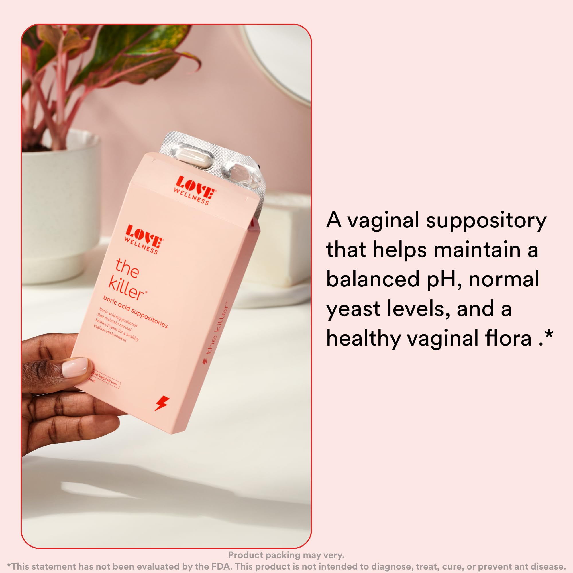 Love Wellness pH Balancing Cleanser & The Killer | Boric Acid Suppositories & Feminine Wash