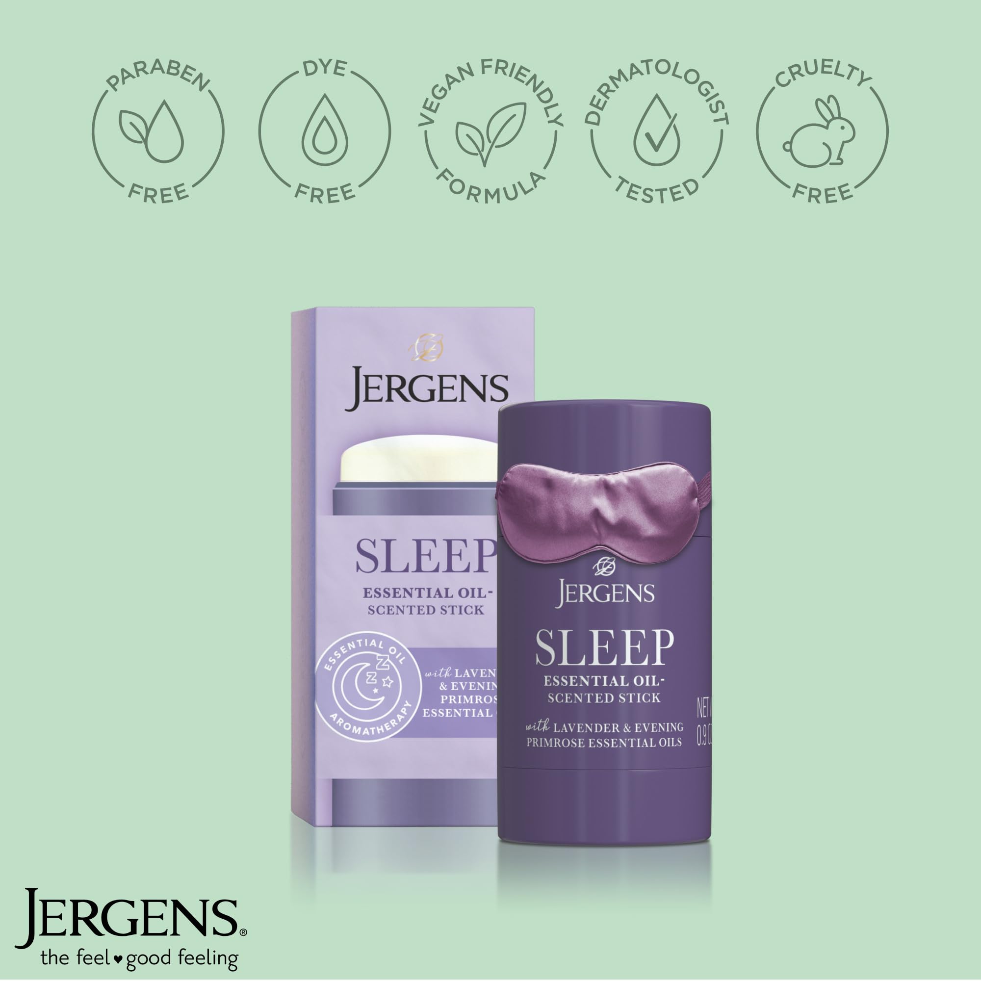 Jergens Sleep Stick Restful Blend Essential Oil Balm, Aromatherapy