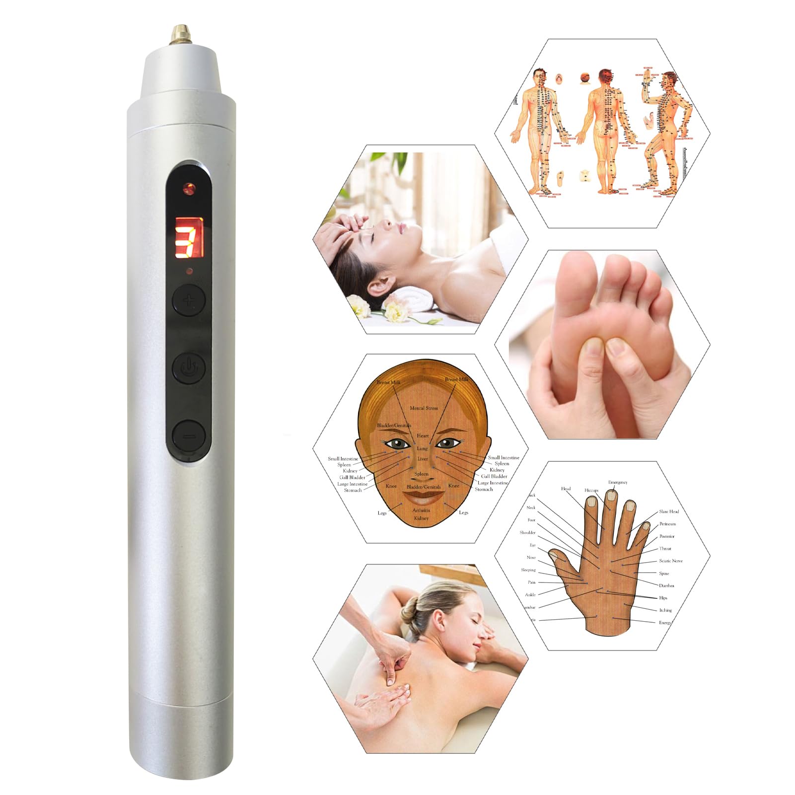 Global Care Market Meridians Energy Pen - Electronic Meridian Acupuncture Massage Pen