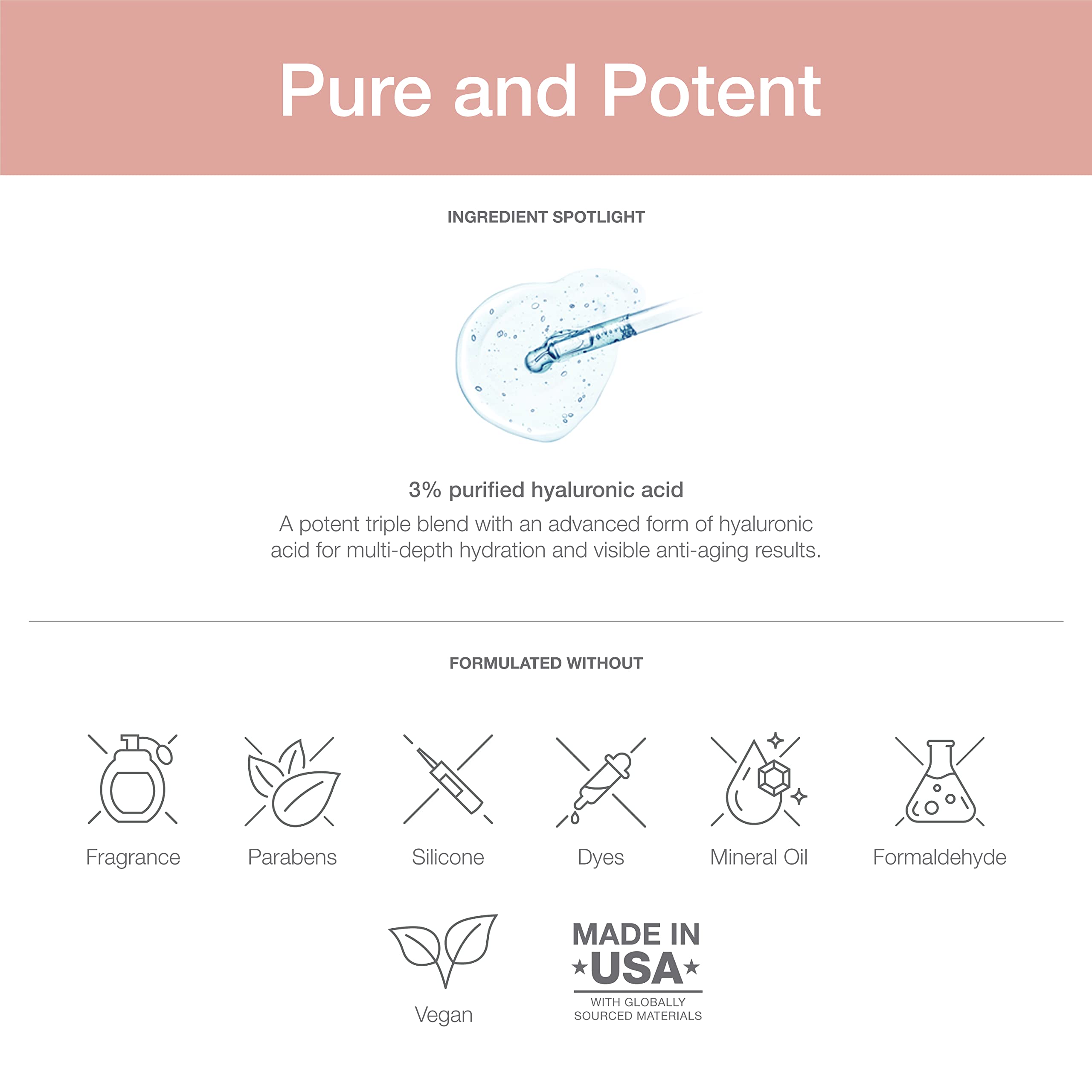 SeroVital Beauty TriHydrate Concentrate - 3% Hyaluronic Acid - 3 Forms - Anti Aging