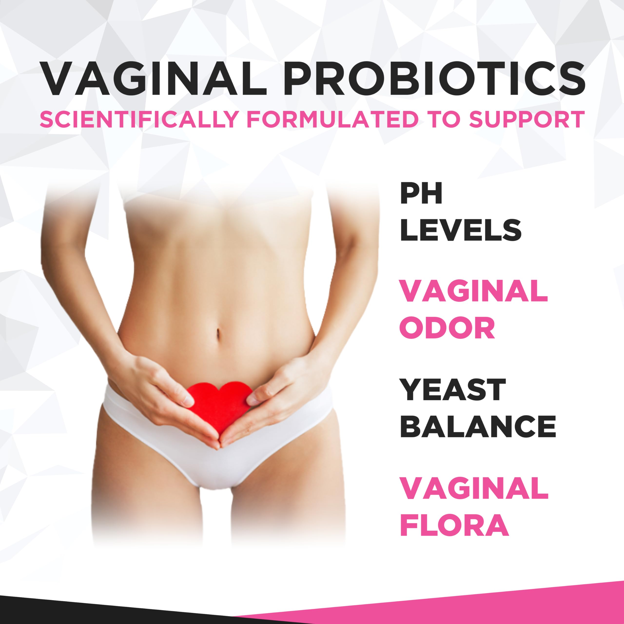 Vaginal Probiotics for Womens Health 20 Billion CFU | PH Balance & Vaginigal Odor Support 60 Capsules