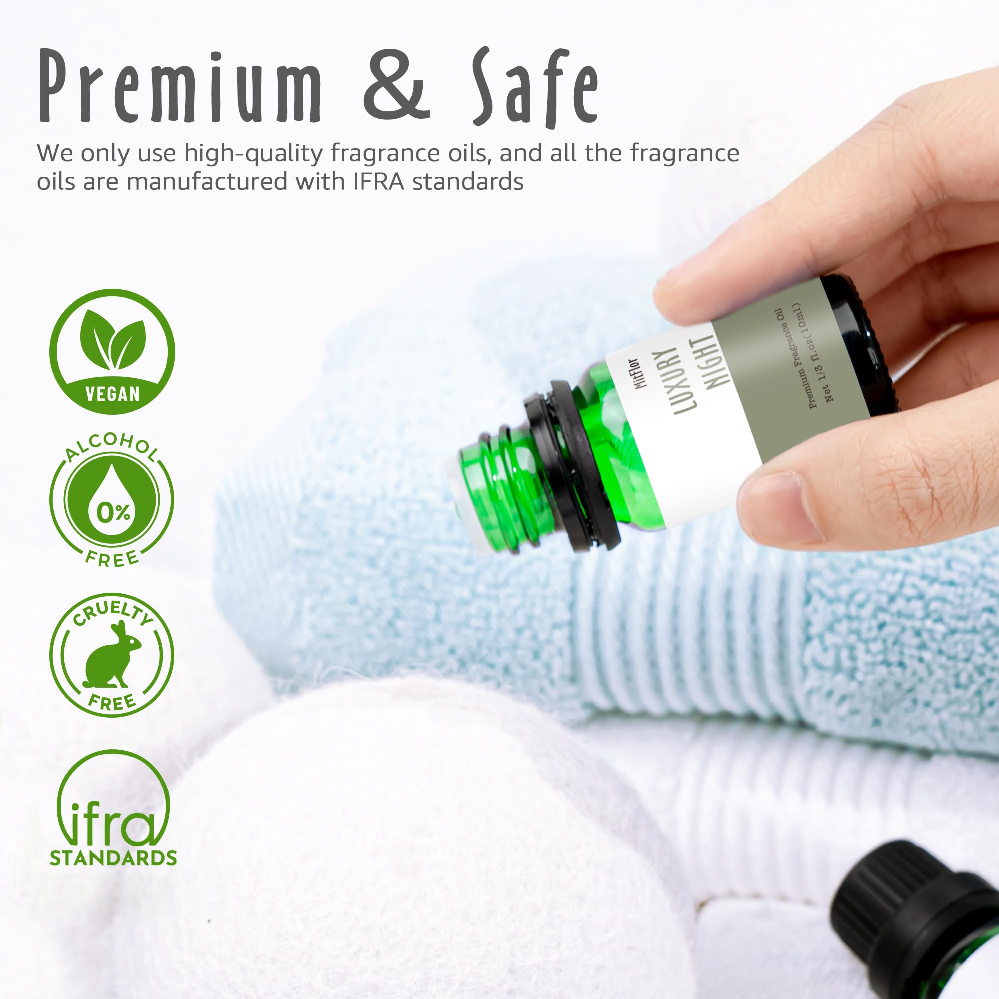 Fragrance Oils, MitFlor Hotel Collection Diffuser Oil for Home, Soap & Candle Making Scents