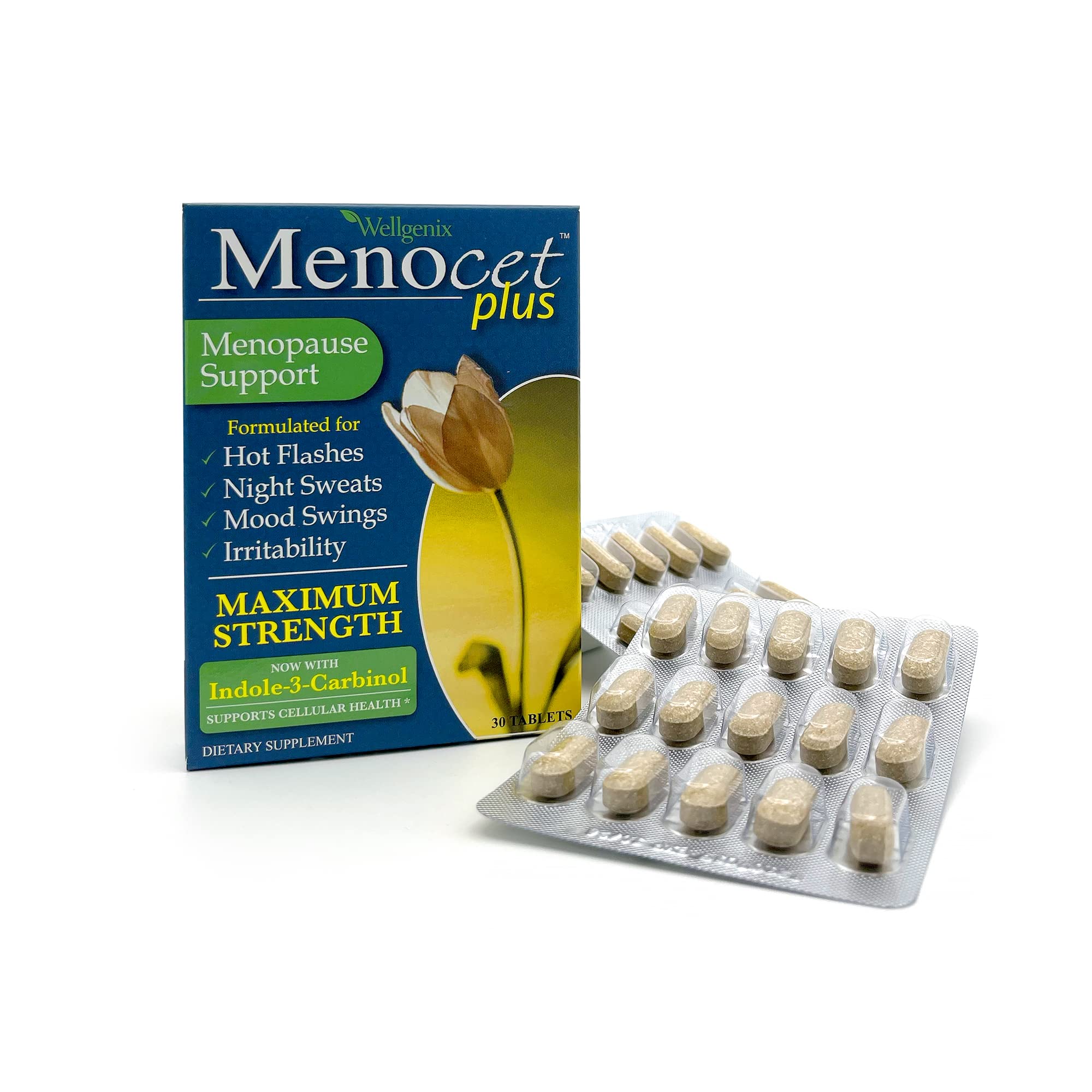 Wellgenix Menocet Plus Menopause Support - All-in-One Menopause Supplement - Daily Relief Feminine