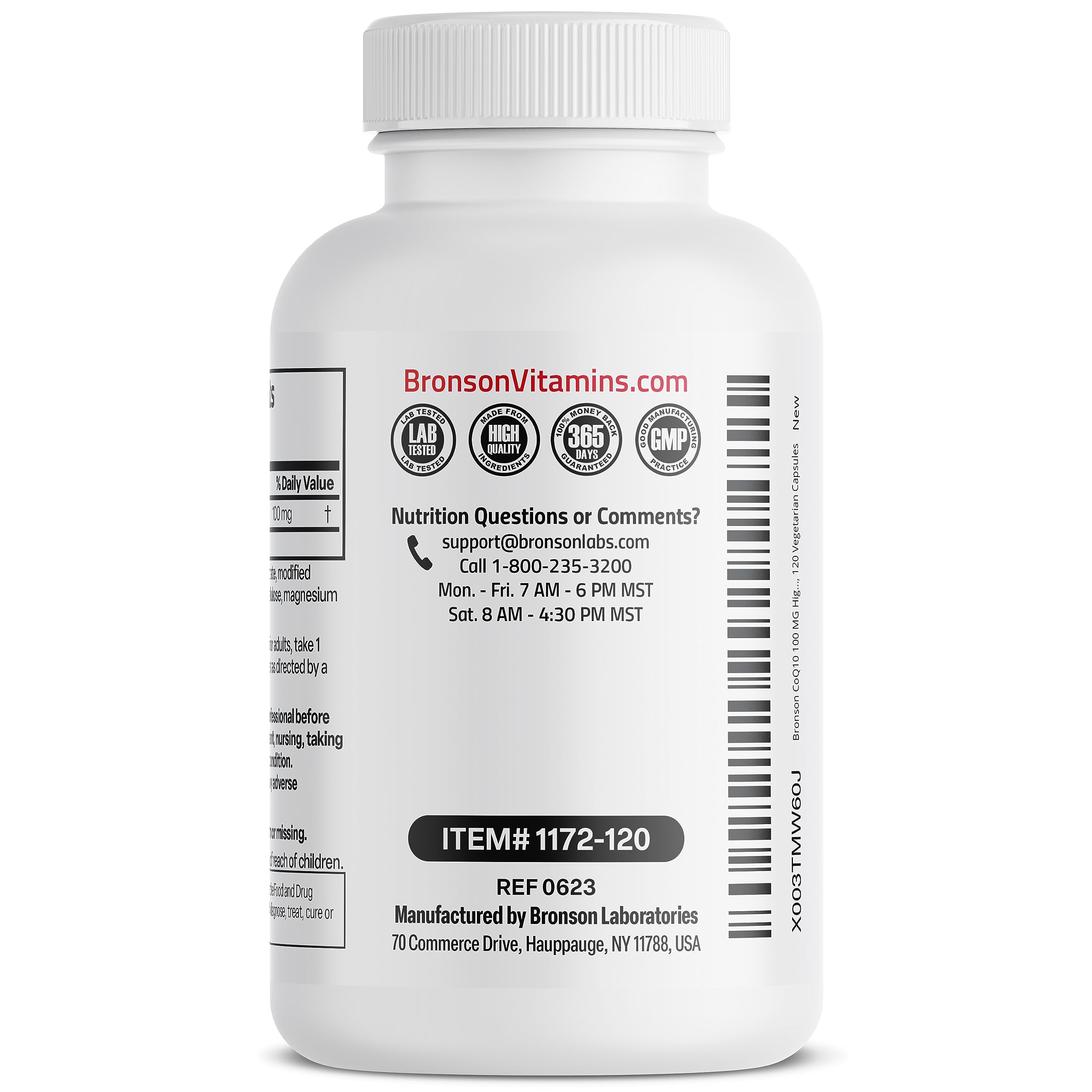 Bronson CoQ10 100 MG High Potency Cellular Energy Production, 120 Vegetarian Capsules